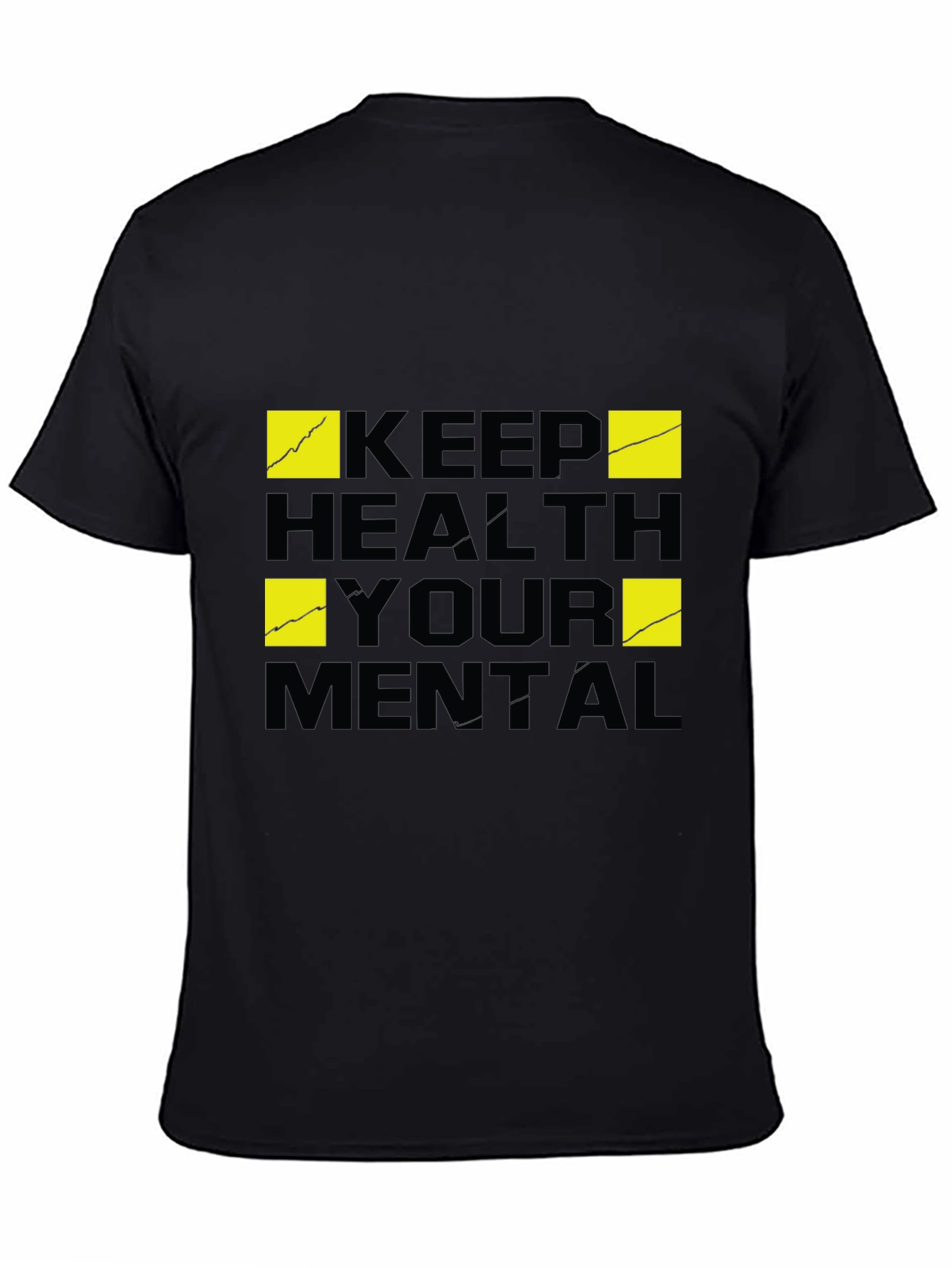 Keep Your Mental Health T-Shirt - Black Graphic Tee