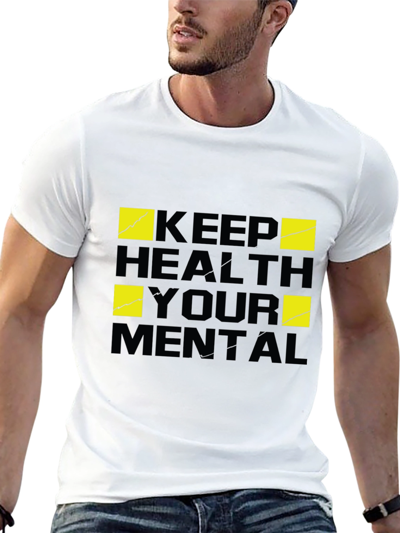 Keep Your Mental Health T-Shirt - Black Graphic Tee