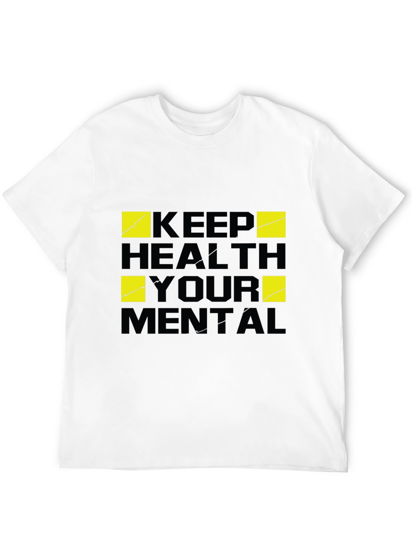 Keep Your Mental Health T-Shirt - Black Graphic Tee