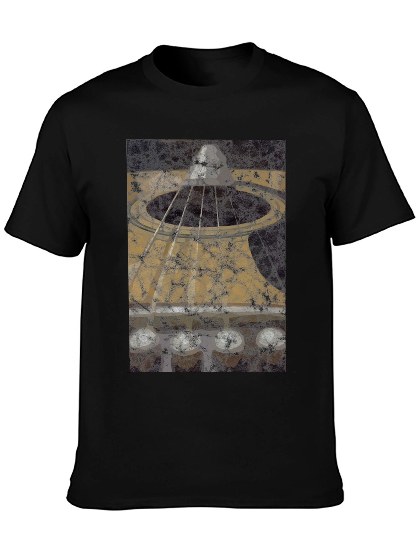 Abstract Acoustic Guitar Graphic T-Shirt