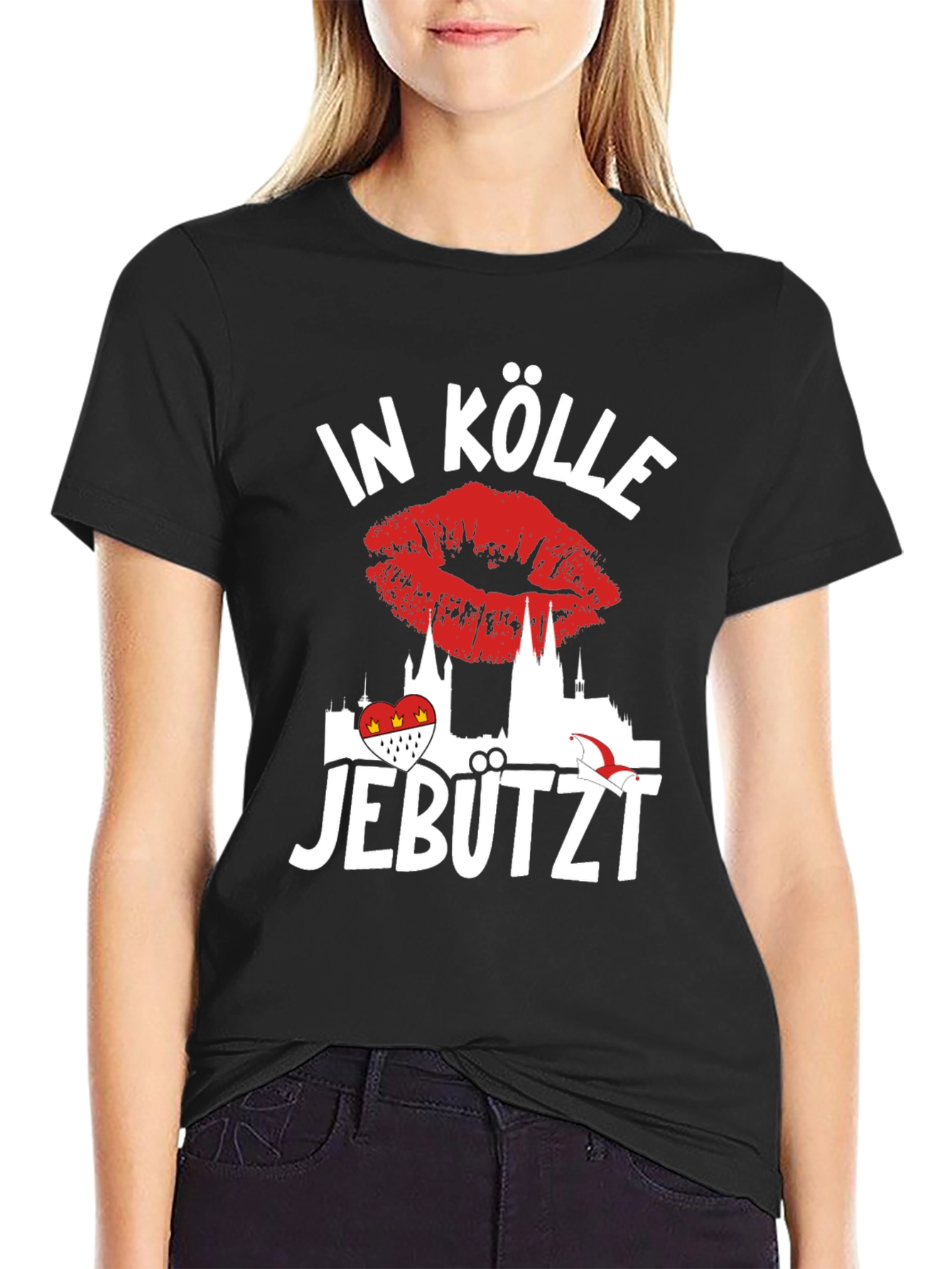 In Kölle Jebutzt T-Shirt - Cologne Kiss Tee