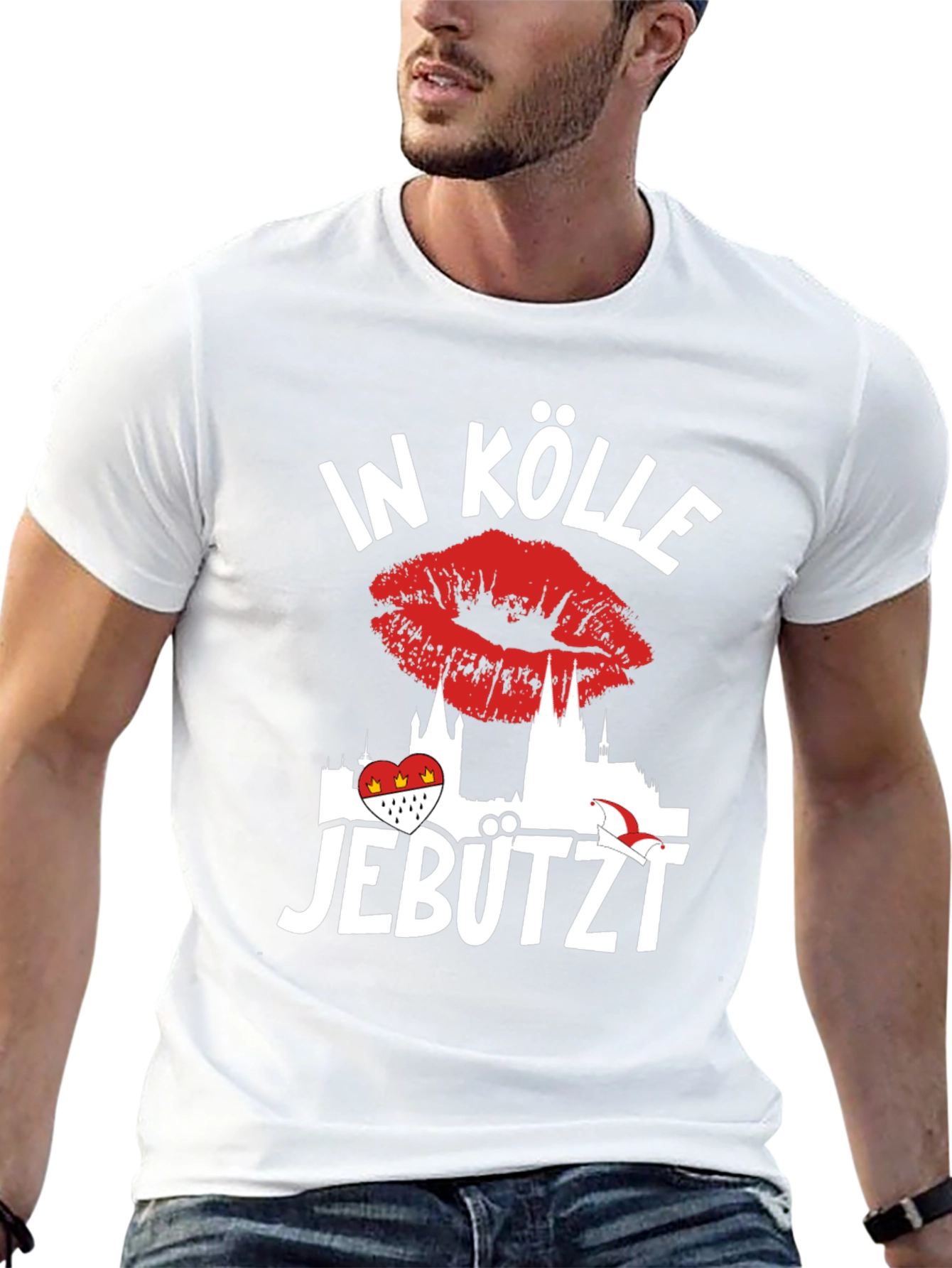 In Kölle Jebutzt T-Shirt - Cologne Kiss Tee