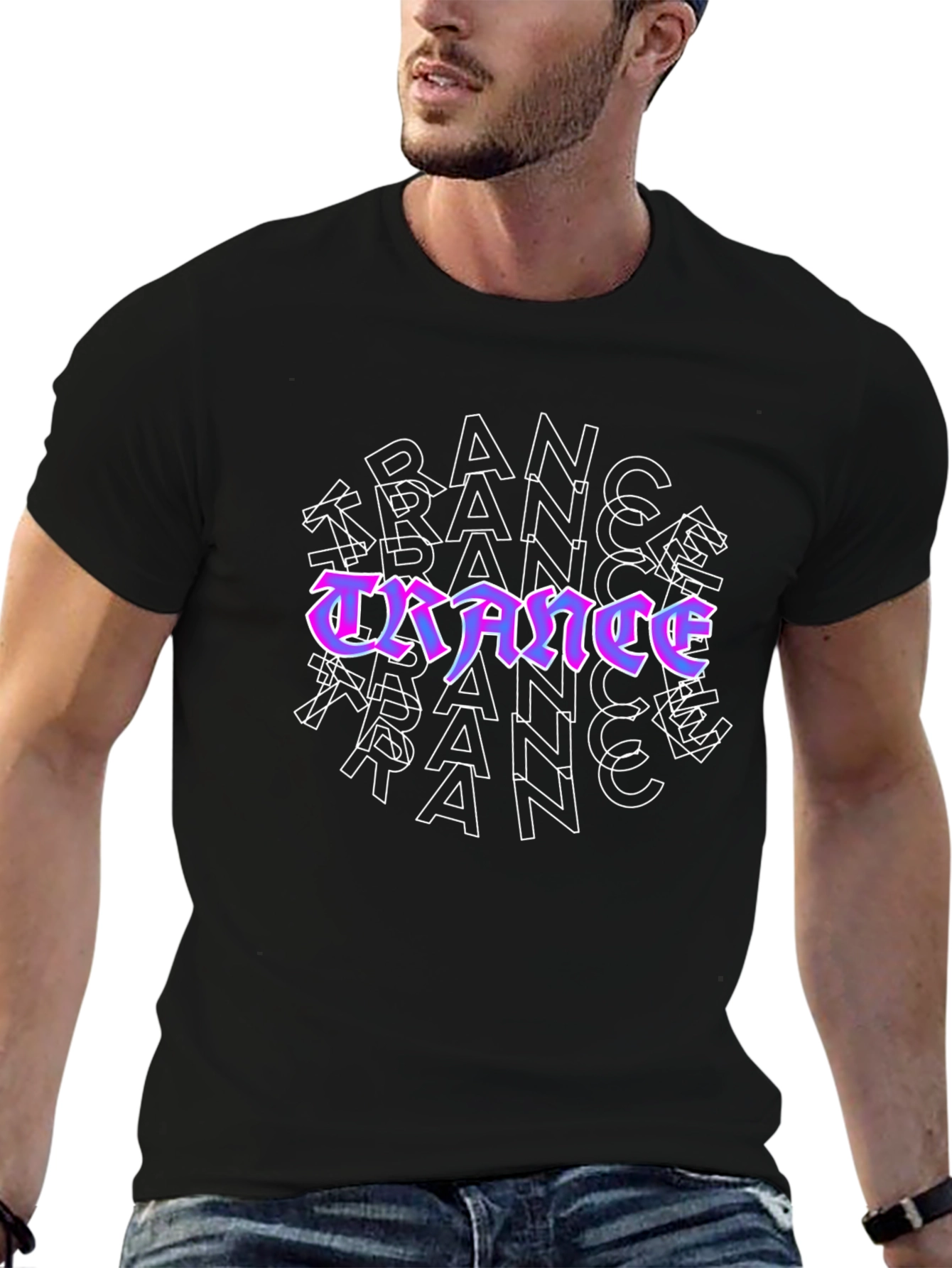 Trance Music Rave Style Graphic Tee