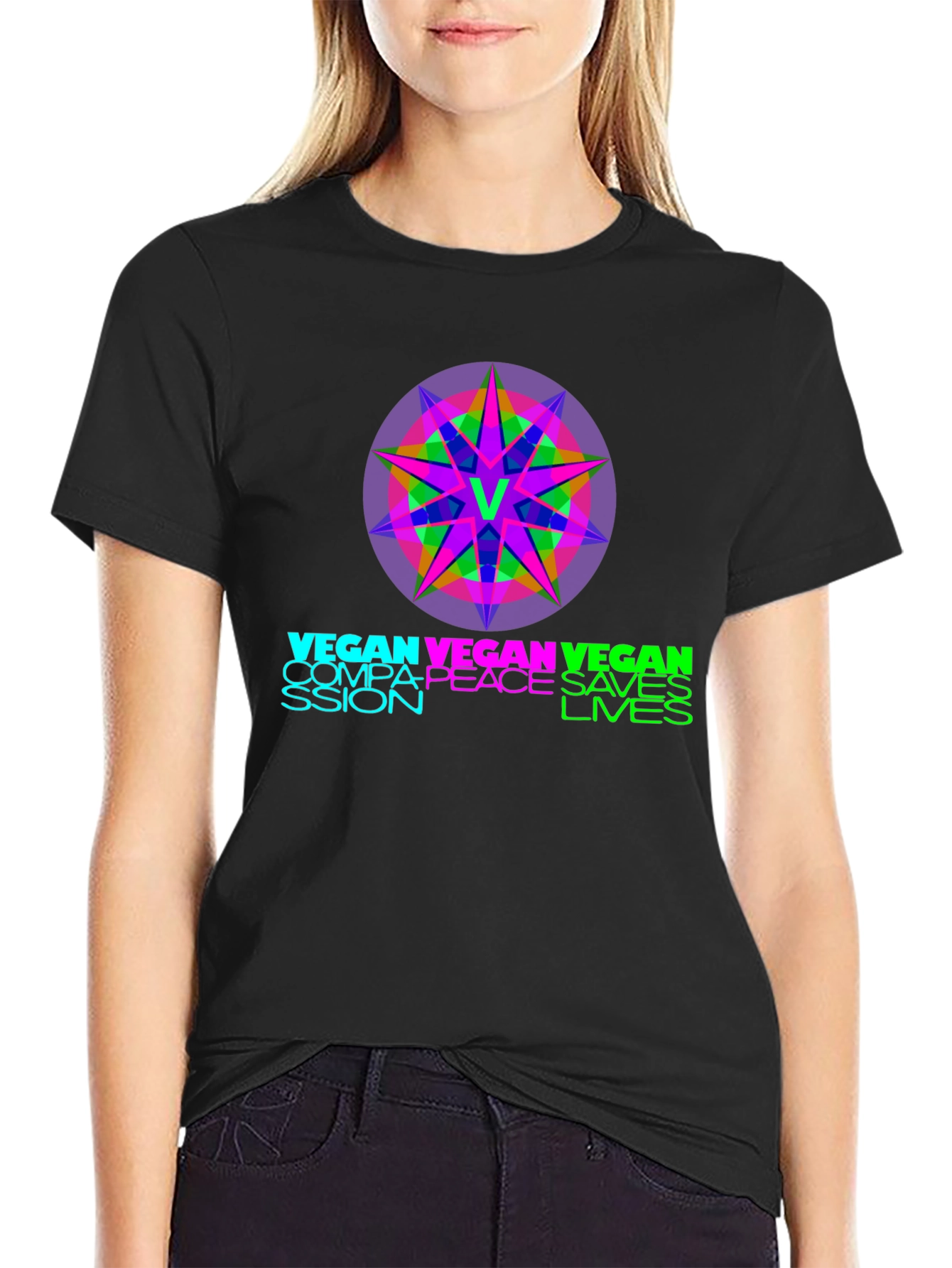 Vegan Compassion Saves Lives Graphic Tee