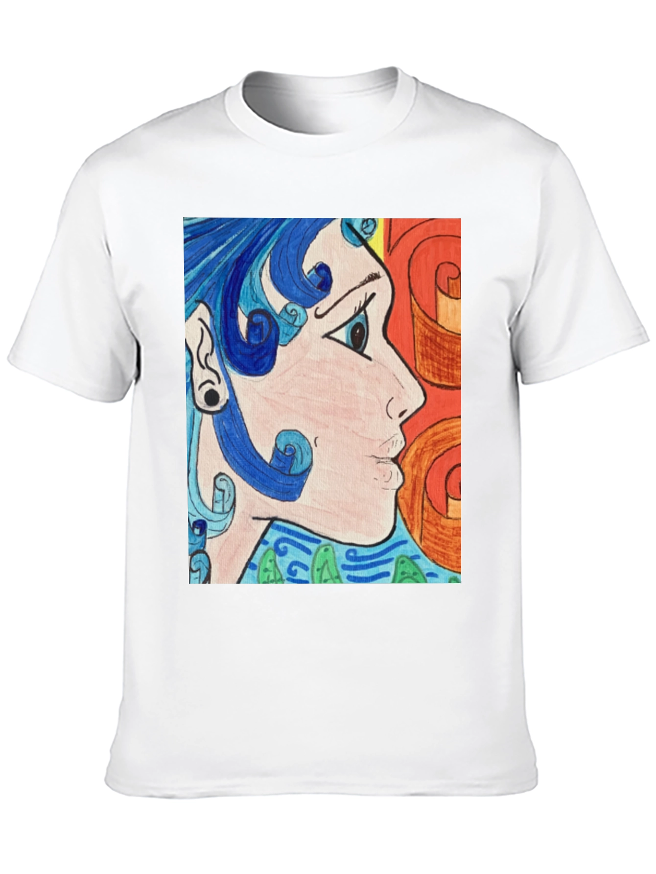 Abstract Art Graphic Tee - Black Unisex Shirt
