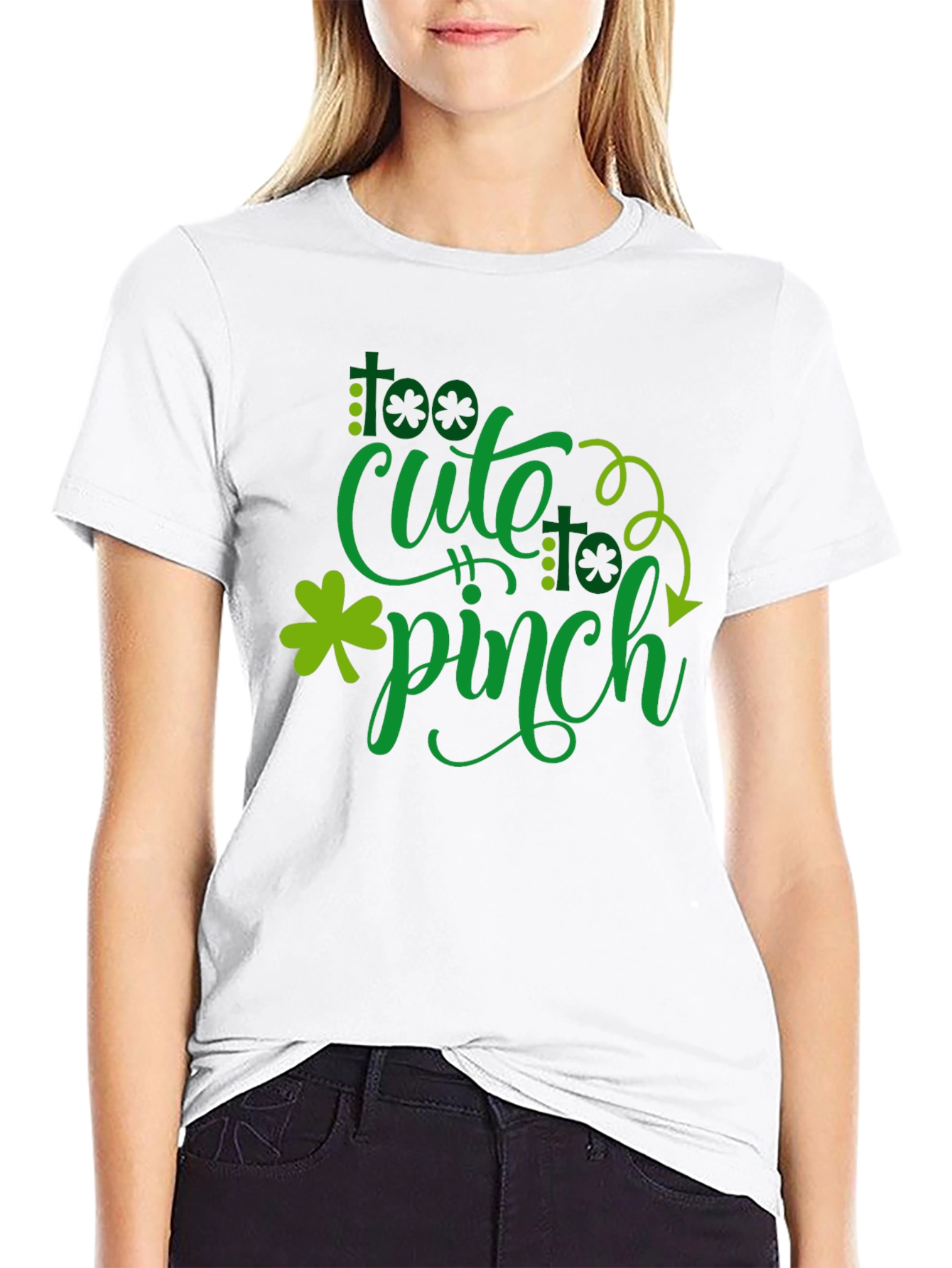 Too Cute to Pinch St. Patricks Day Graphic Tee