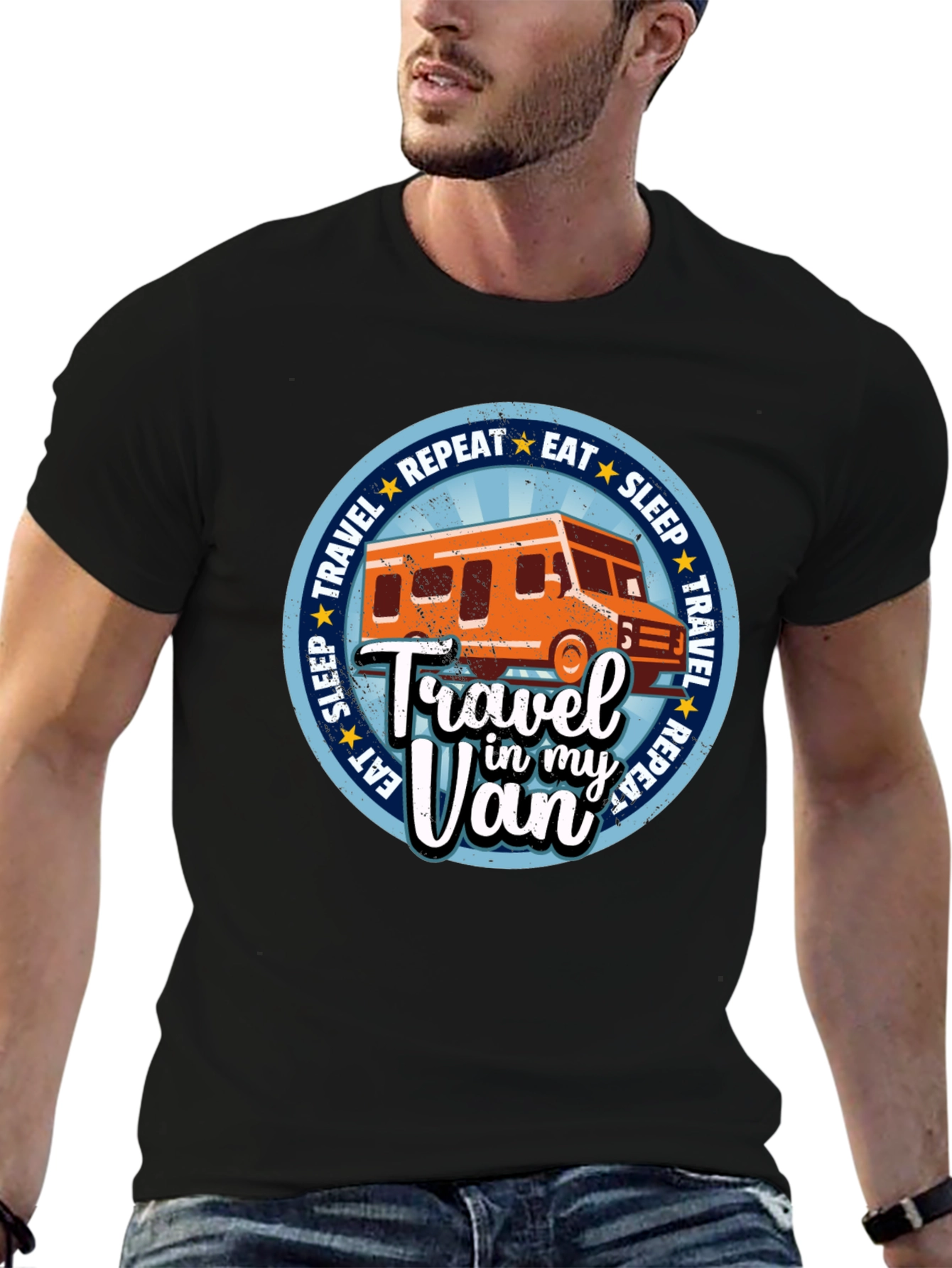 Travel in My Van Graphic Tee - Adventure Shirt
