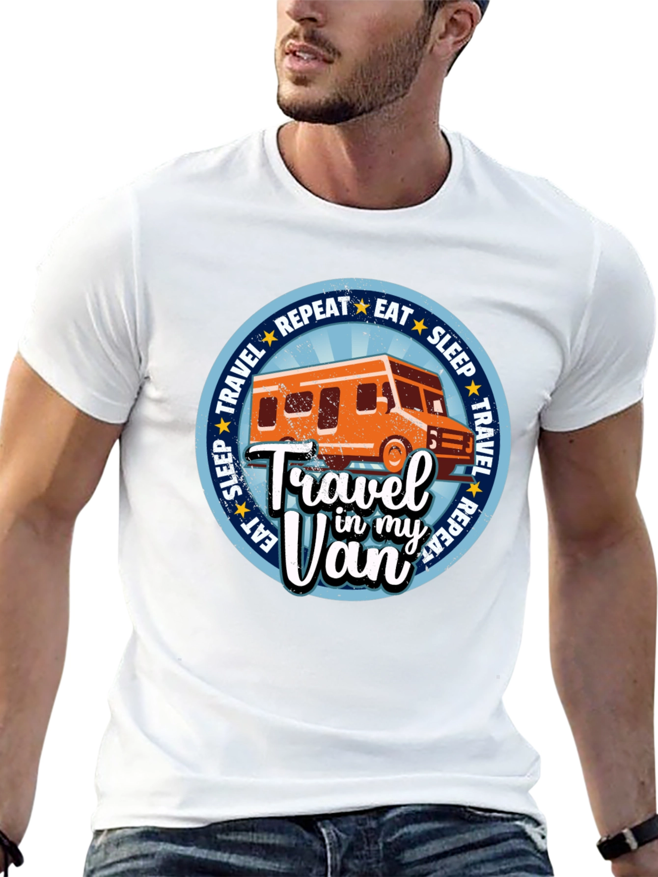 Travel in My Van Graphic Tee - Adventure Shirt