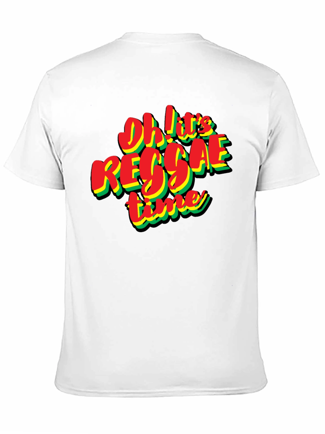 Oh! Its Reggae Time Black T-Shirt