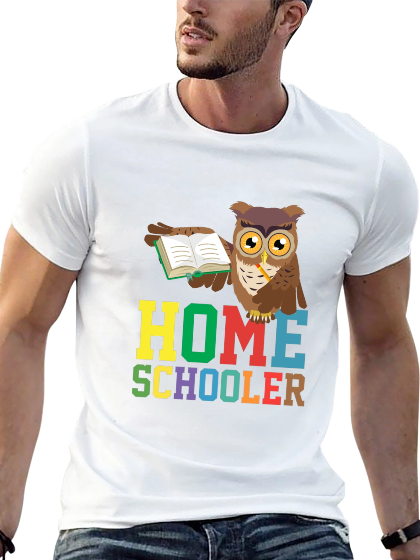 Homeschooler Owl Graphic Tee - Perfect for Teachers!