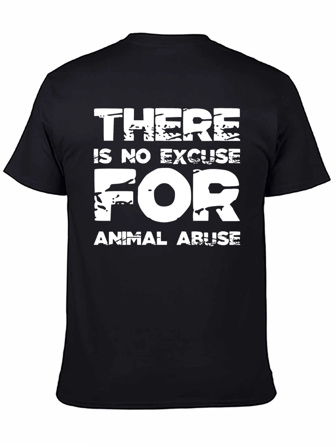 Animal Rights Graphic Tee: No Excuse for Abuse