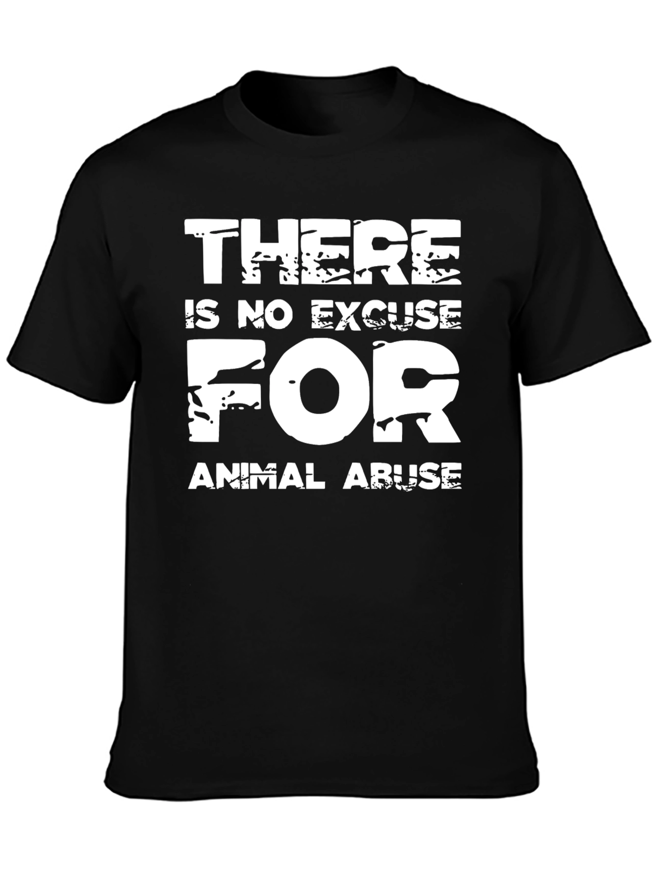 Animal Rights Graphic Tee: No Excuse for Abuse