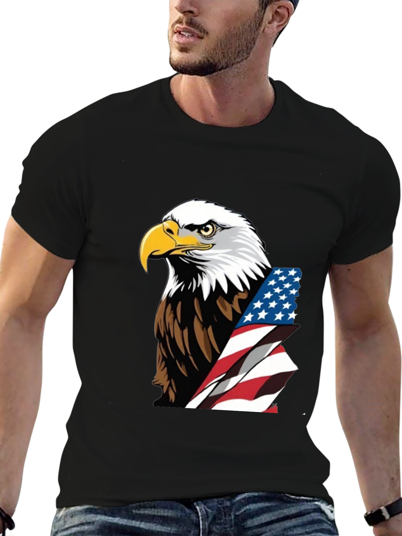 Patriotic Eagle Flag Graphic Tee