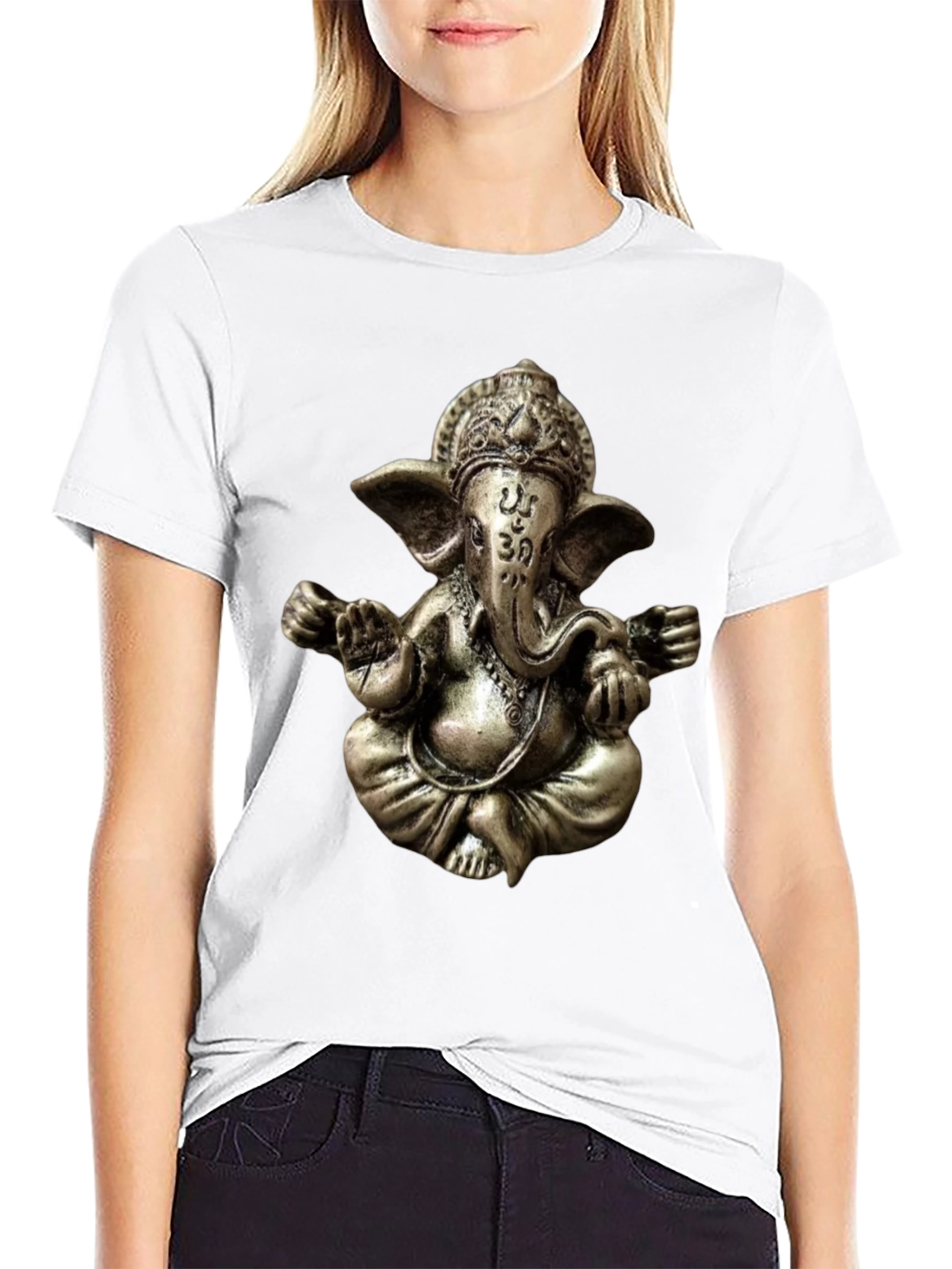 Ganesha Graphic Tee - Spiritual Om Design
