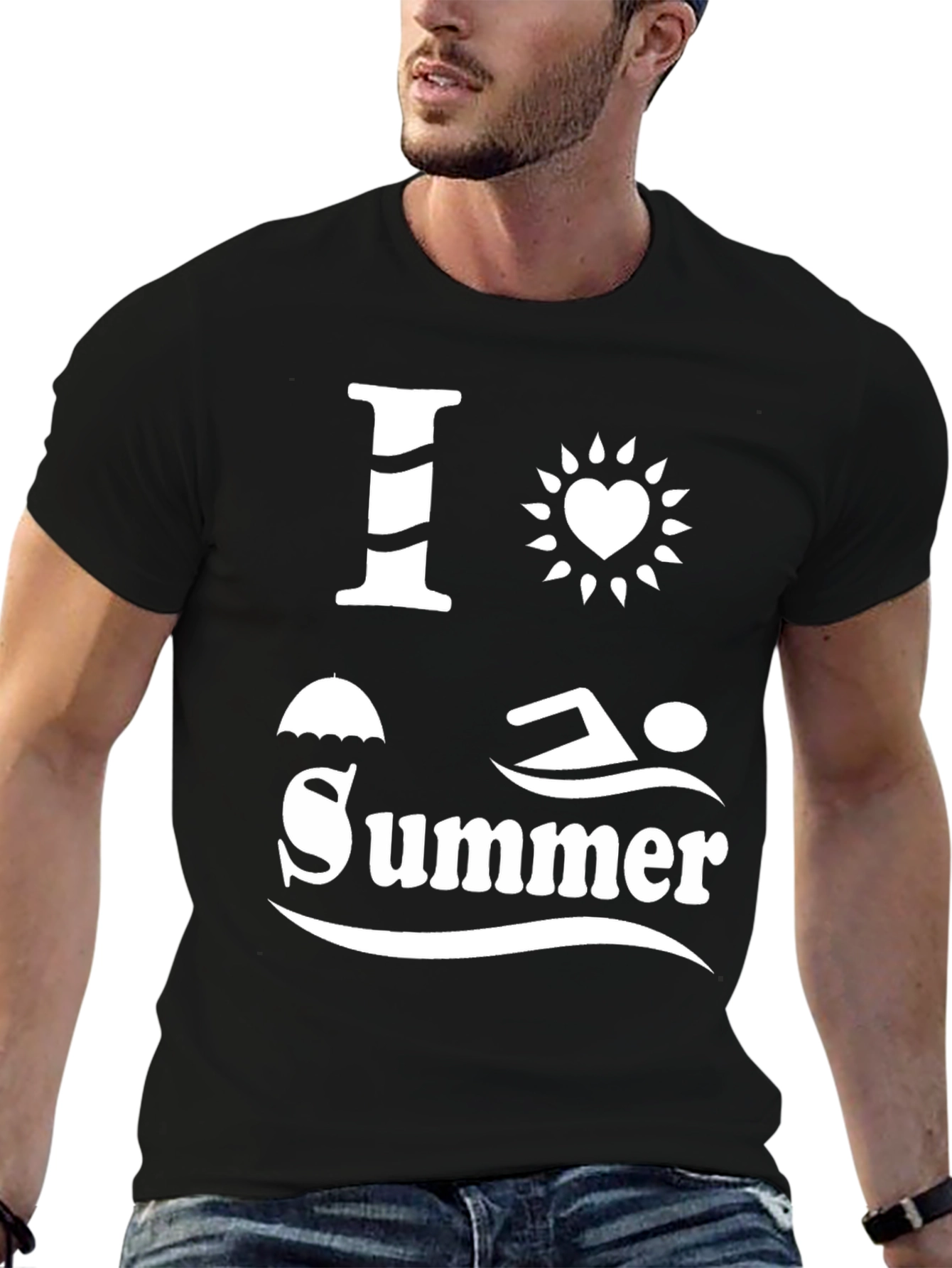 I Love Summer Graphic T-Shirt