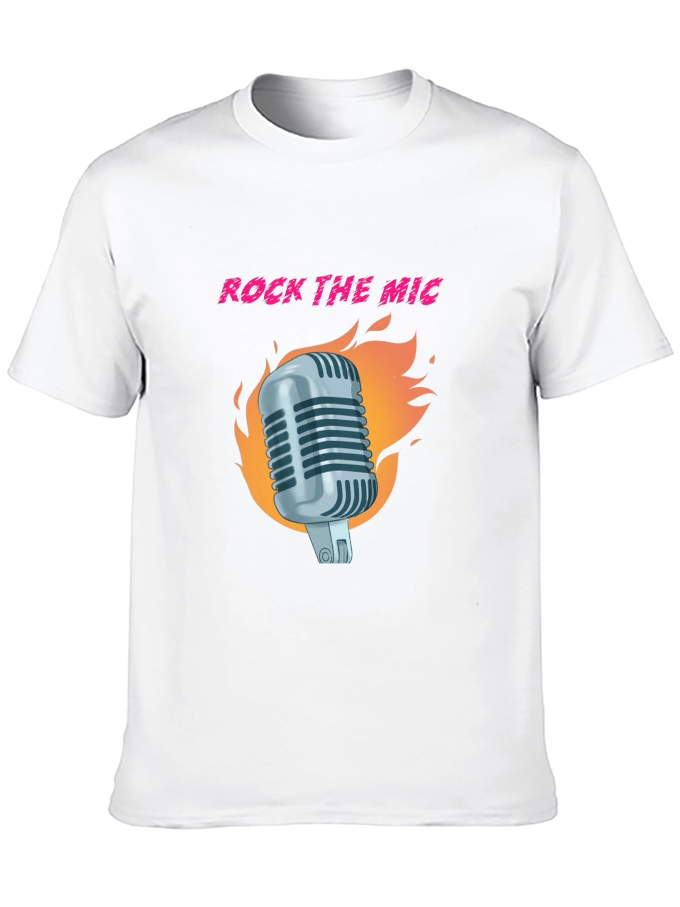 Rock the Mic Graphic T-Shirt - Black