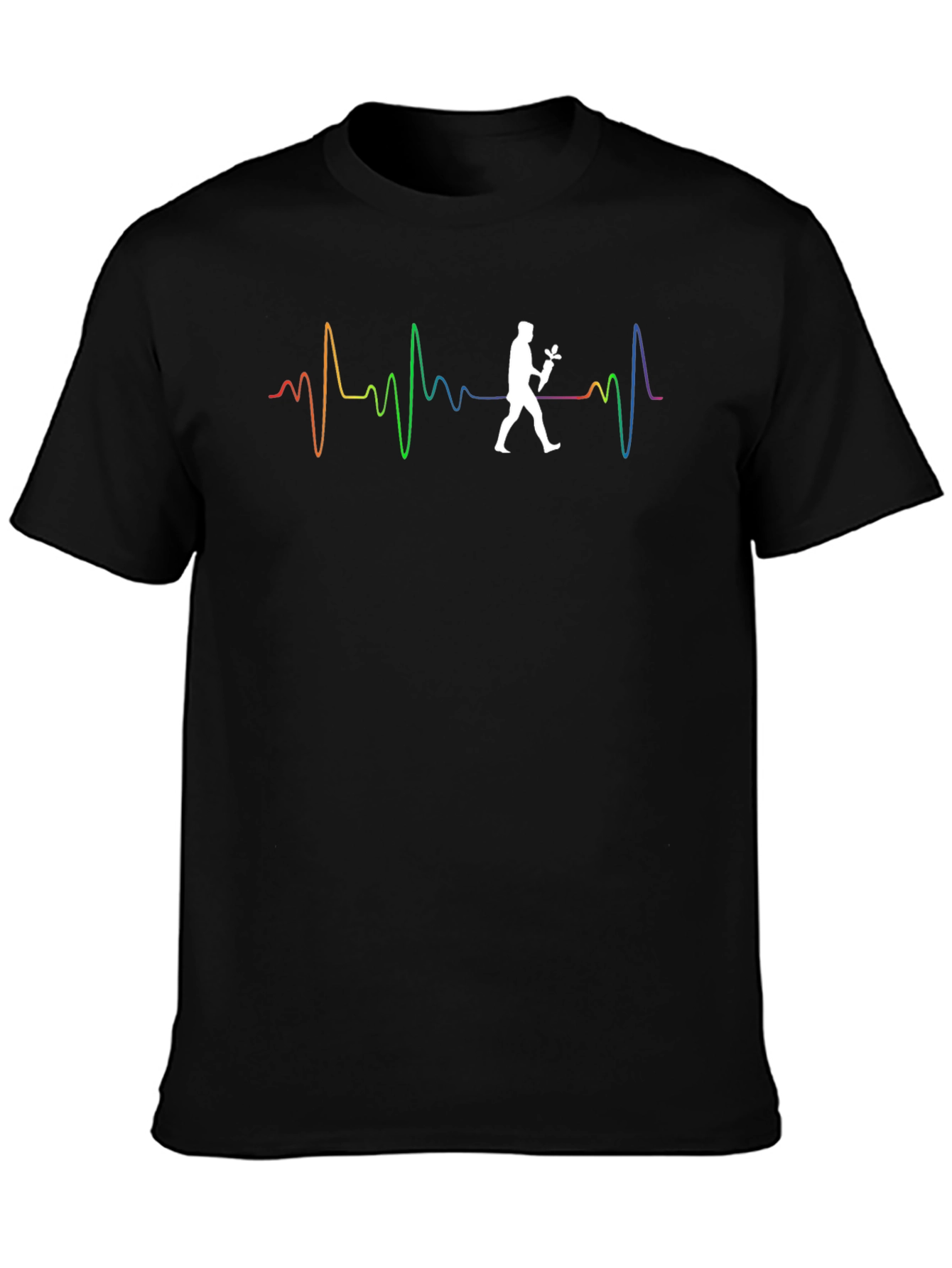 Gardener Heartbeat T-Shirt - Black
