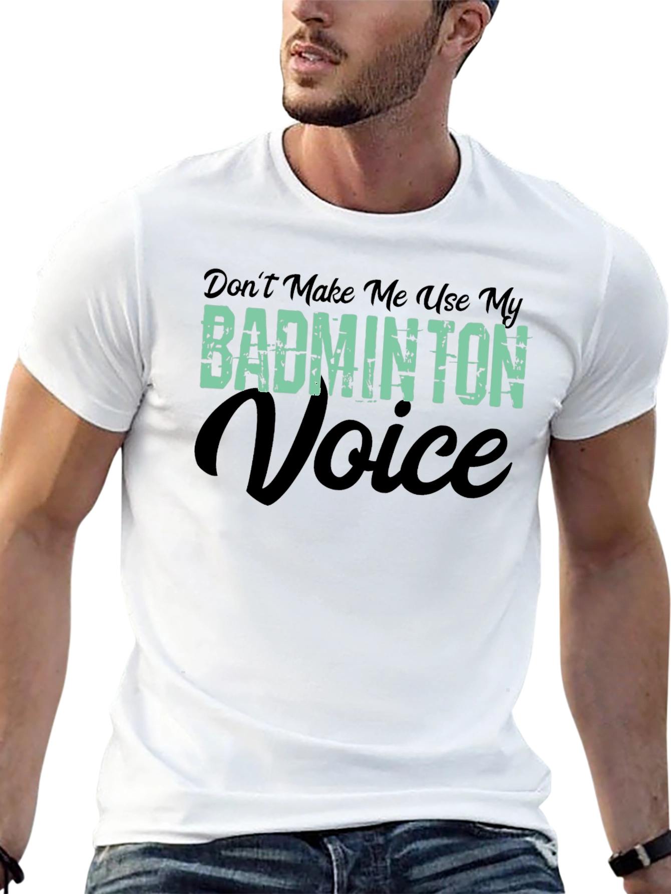 Badminton Voice T-Shirt - Funny Badminton Player Tee