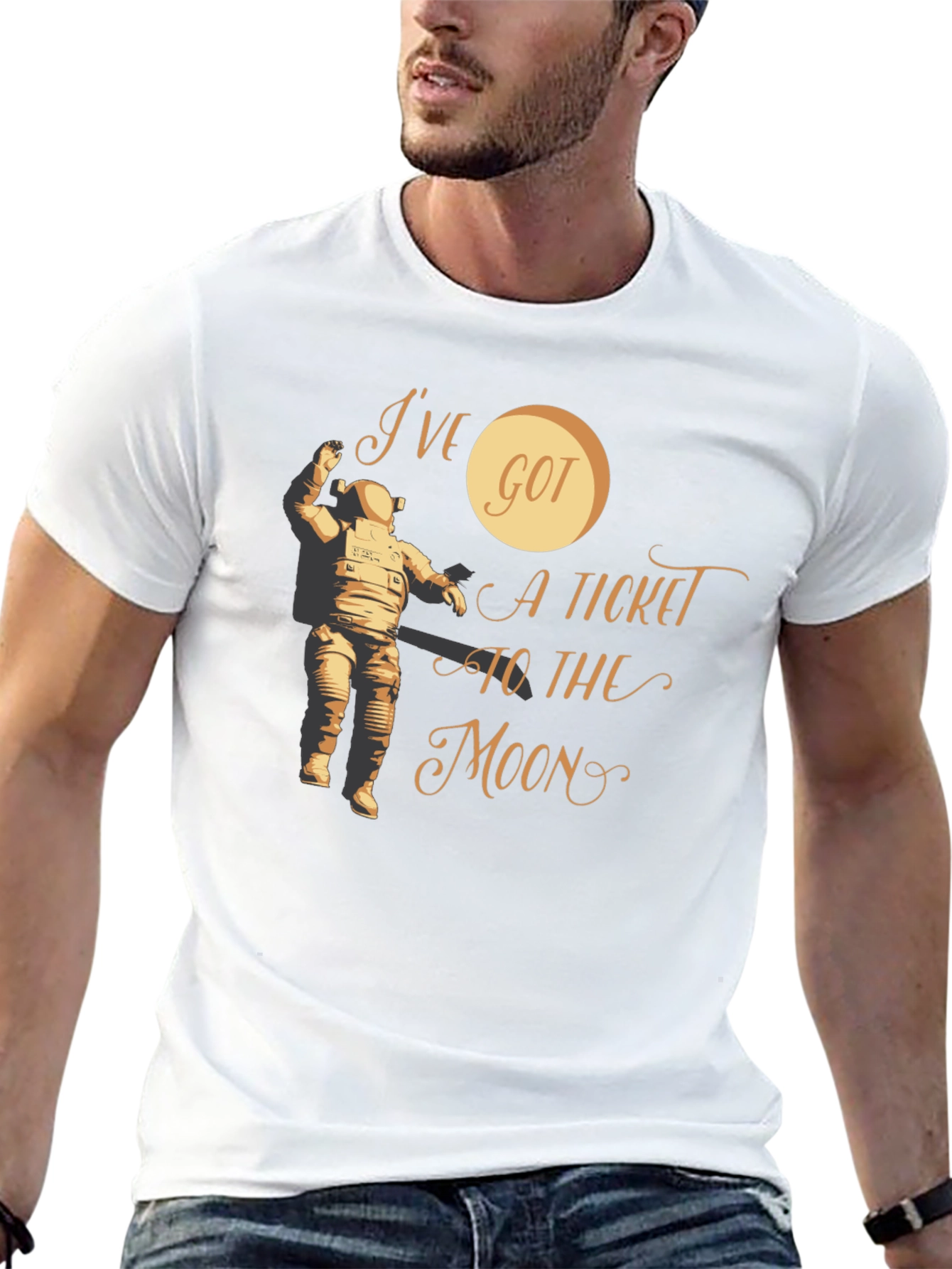 Ive Got A Ticket To The Moon Graphic Tee