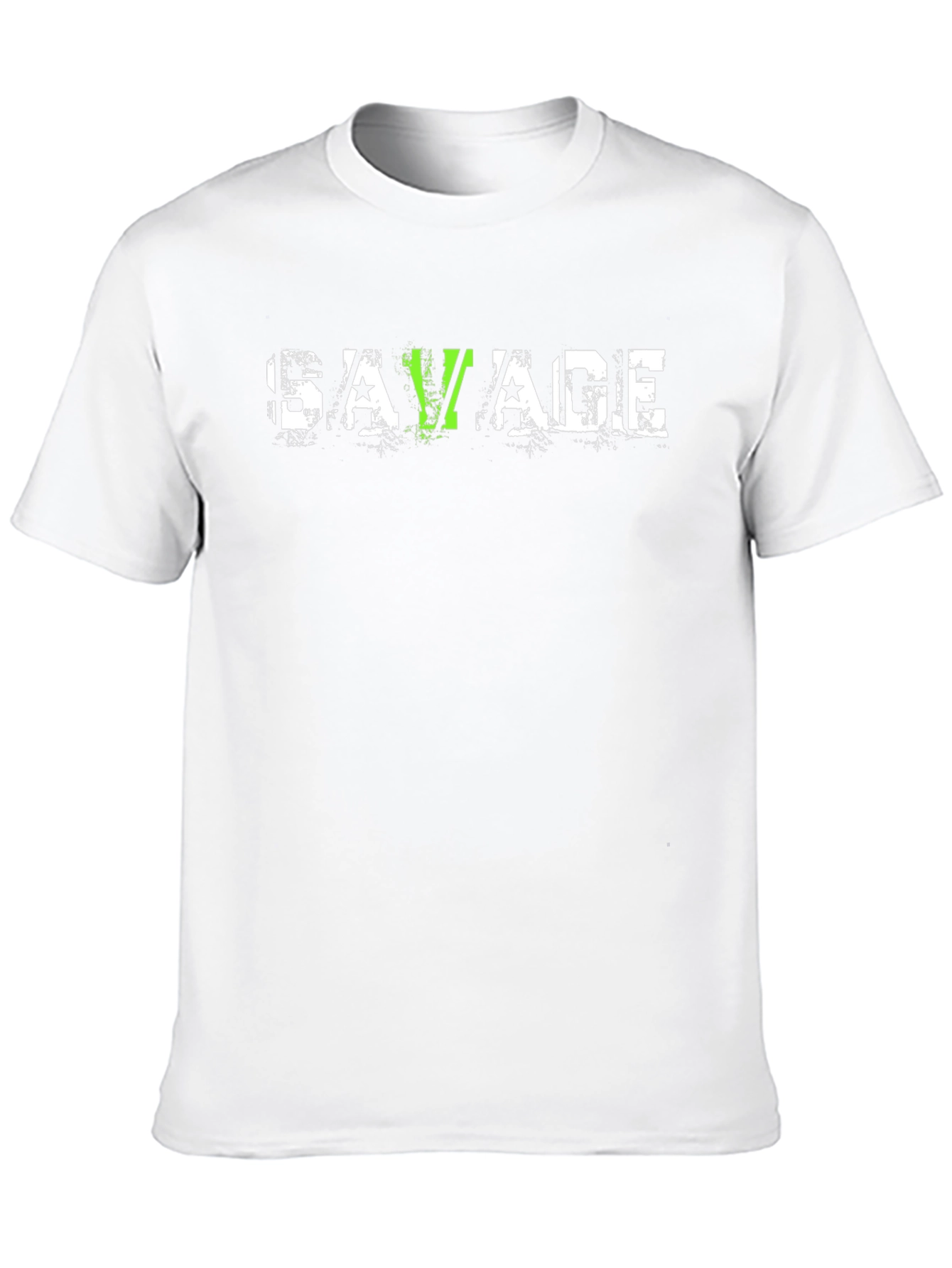 Savage Graphic T-Shirt - Distressed Print