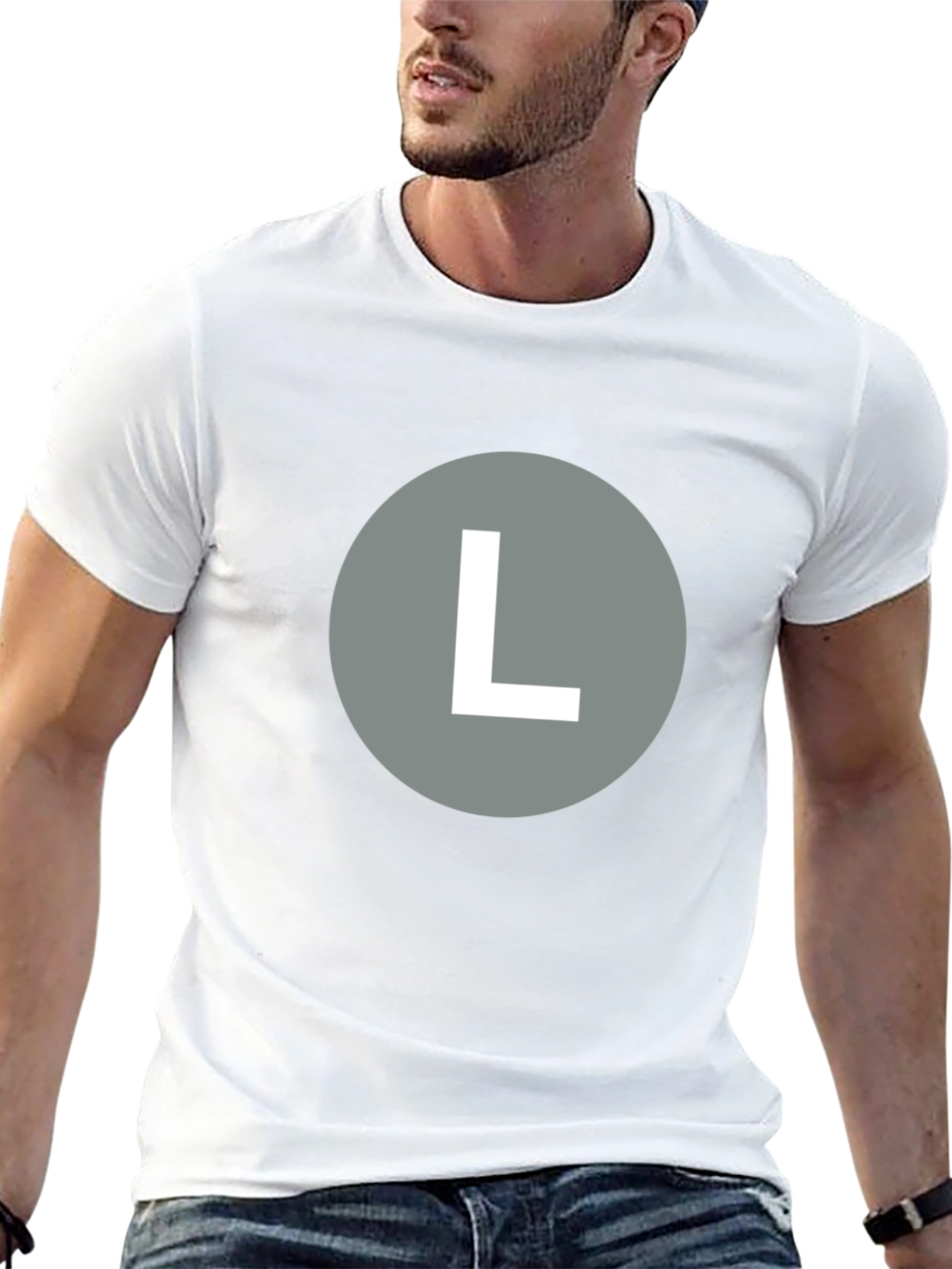 Bold L Graphic Tee - Casual Style
