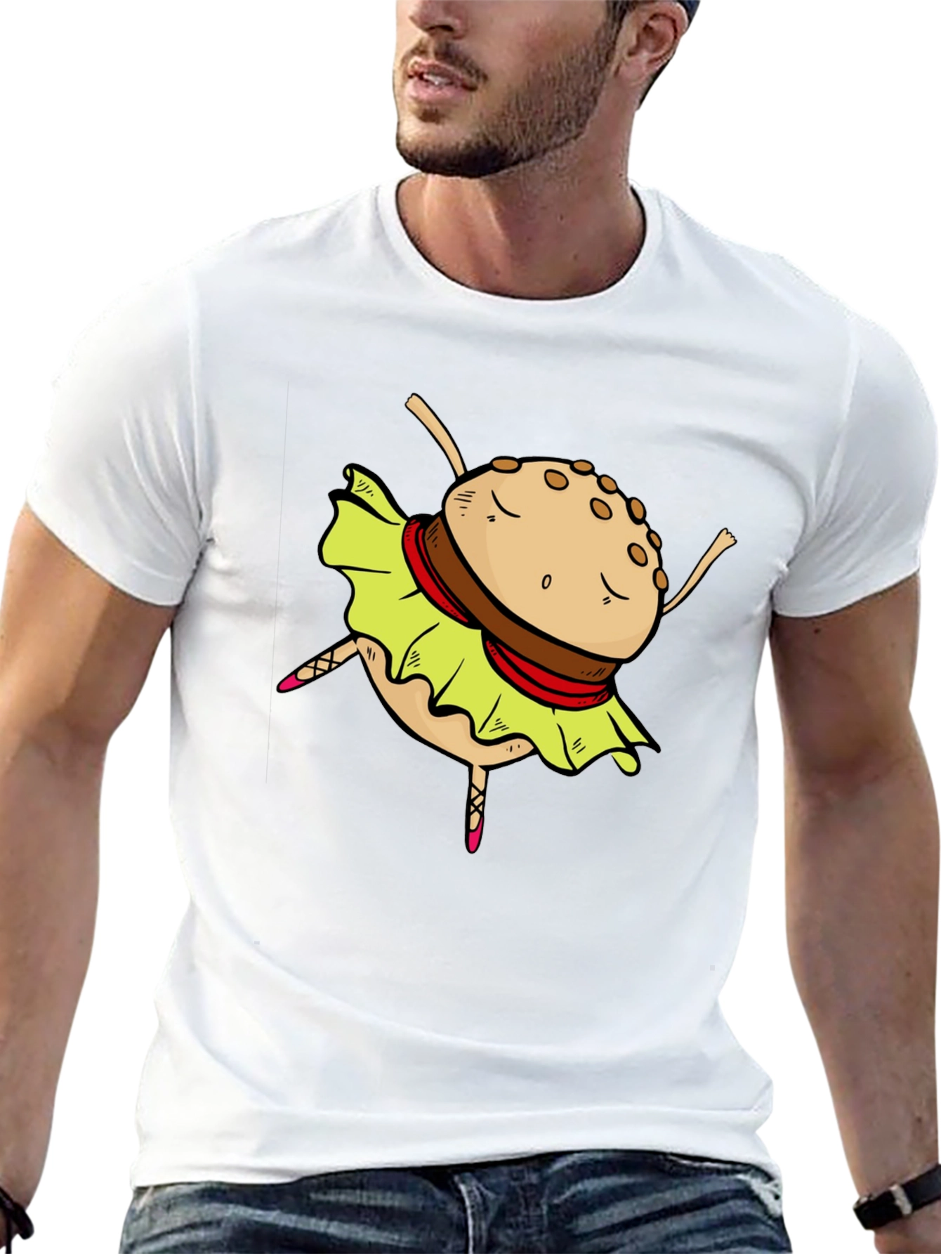 Burger Ballerina Graphic T-Shirt
