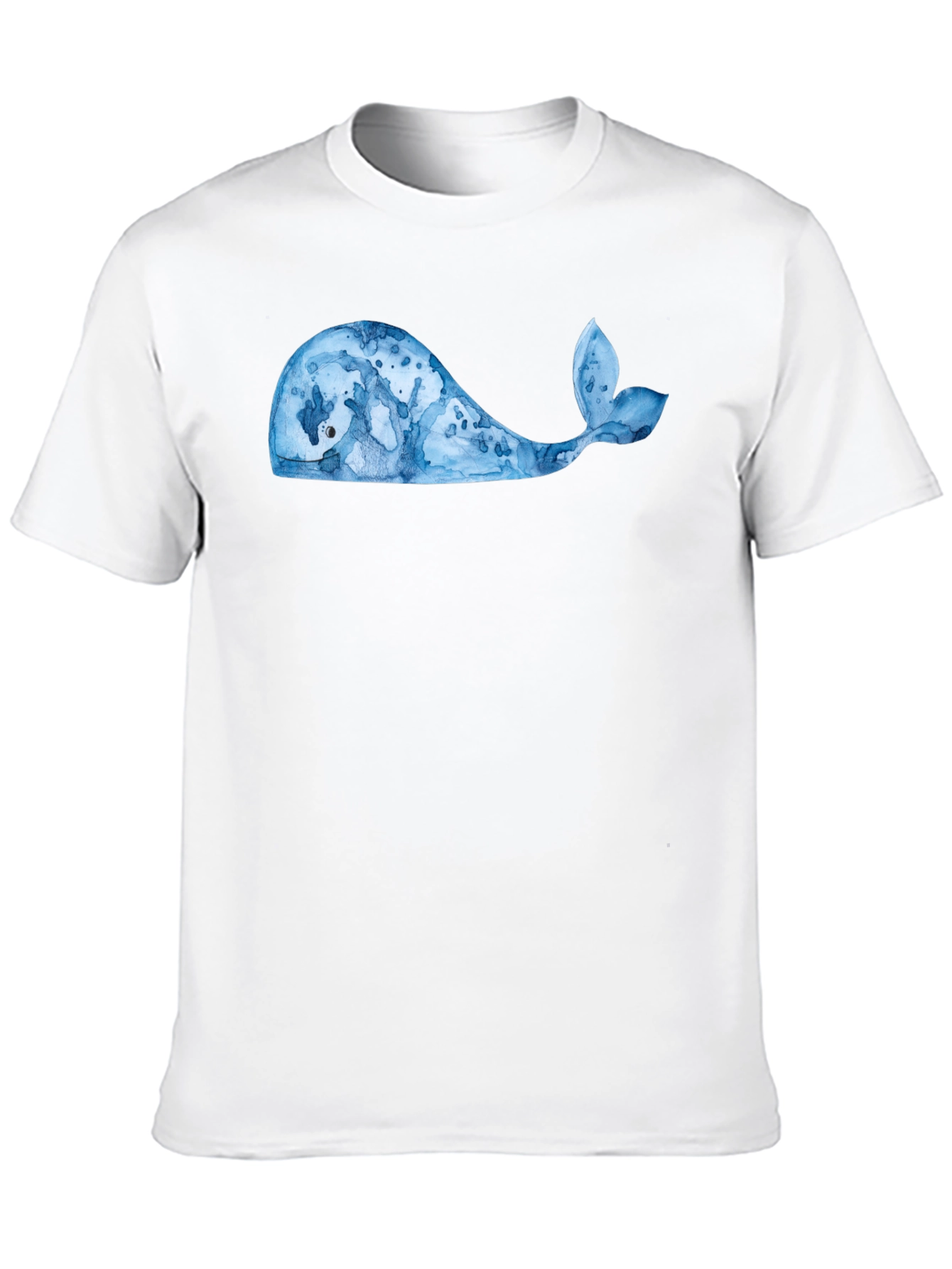 Whale Graphic Tee - Black Cotton Blend