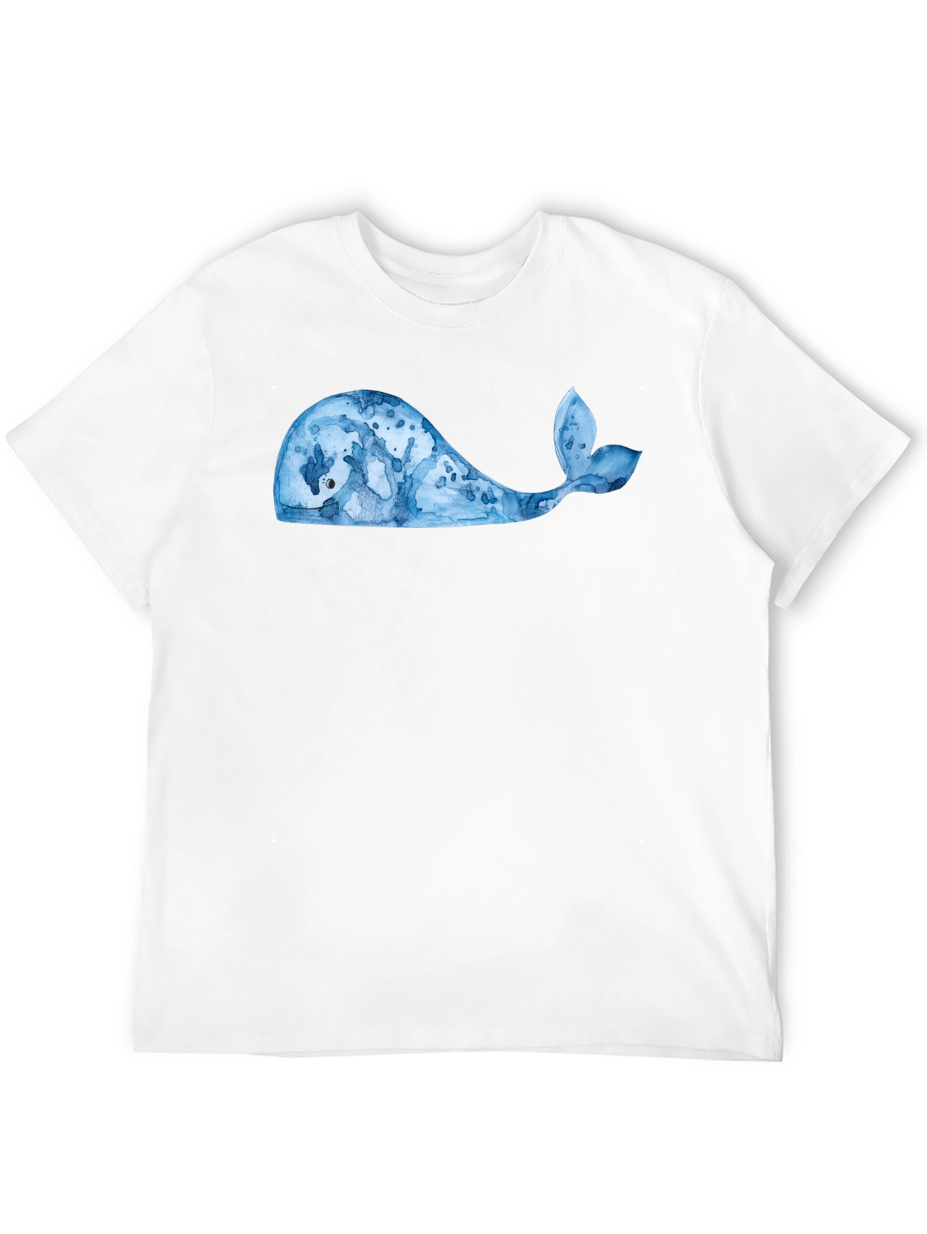 Whale Graphic Tee - Black Cotton Blend