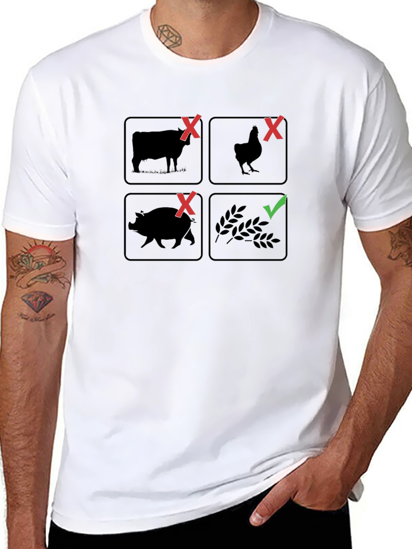 Vegan T-Shirt: No Meat Yes Plants