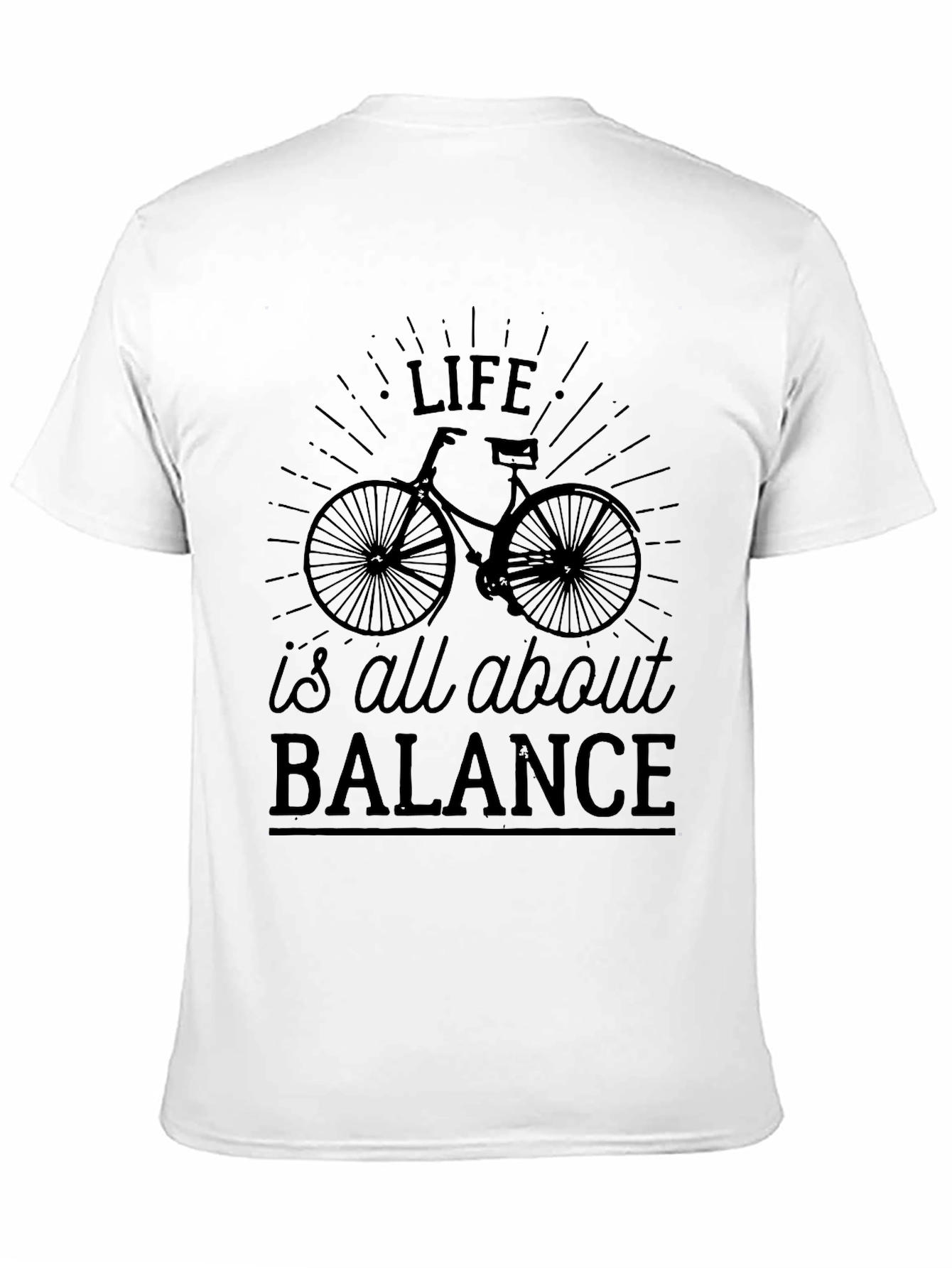 Life is All About Balance Bicycle Graphic Tee