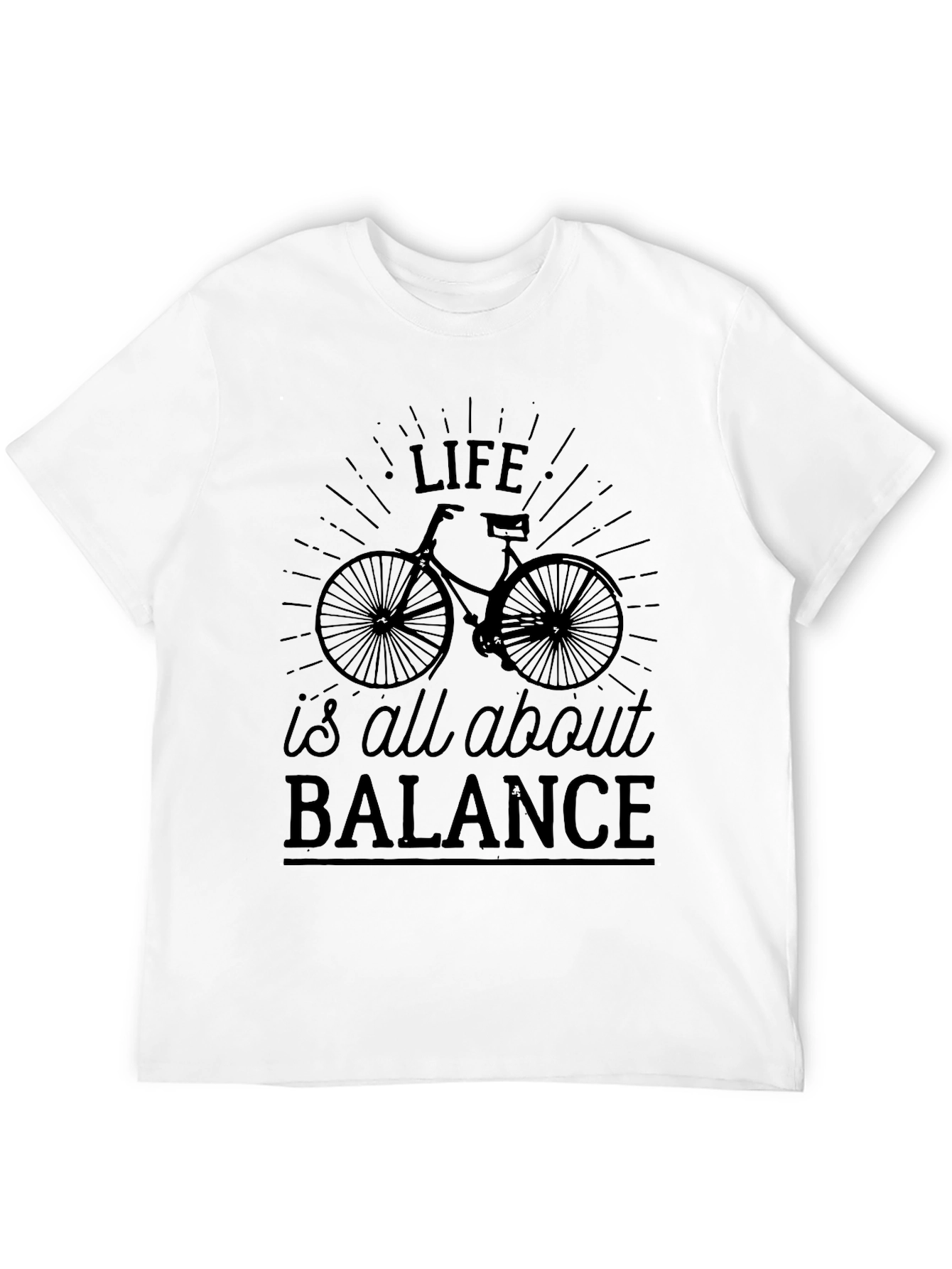 Life is All About Balance Bicycle Graphic Tee