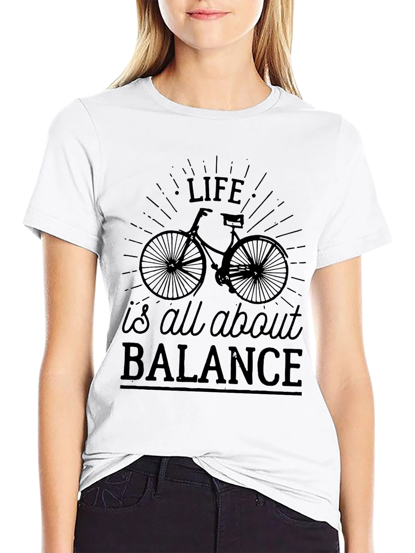 Life is All About Balance Bicycle Graphic Tee