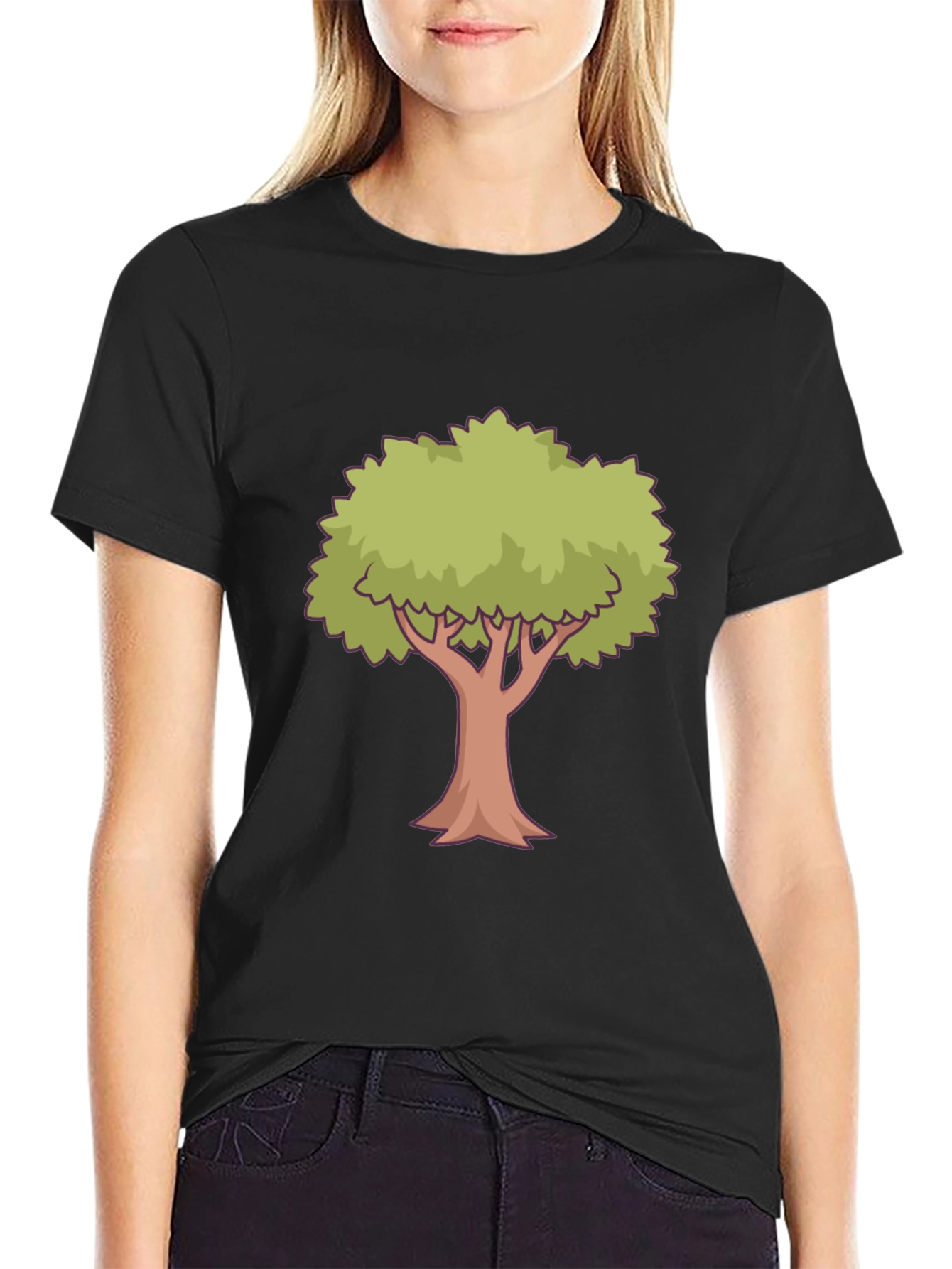 Tree Graphic Black T-Shirt