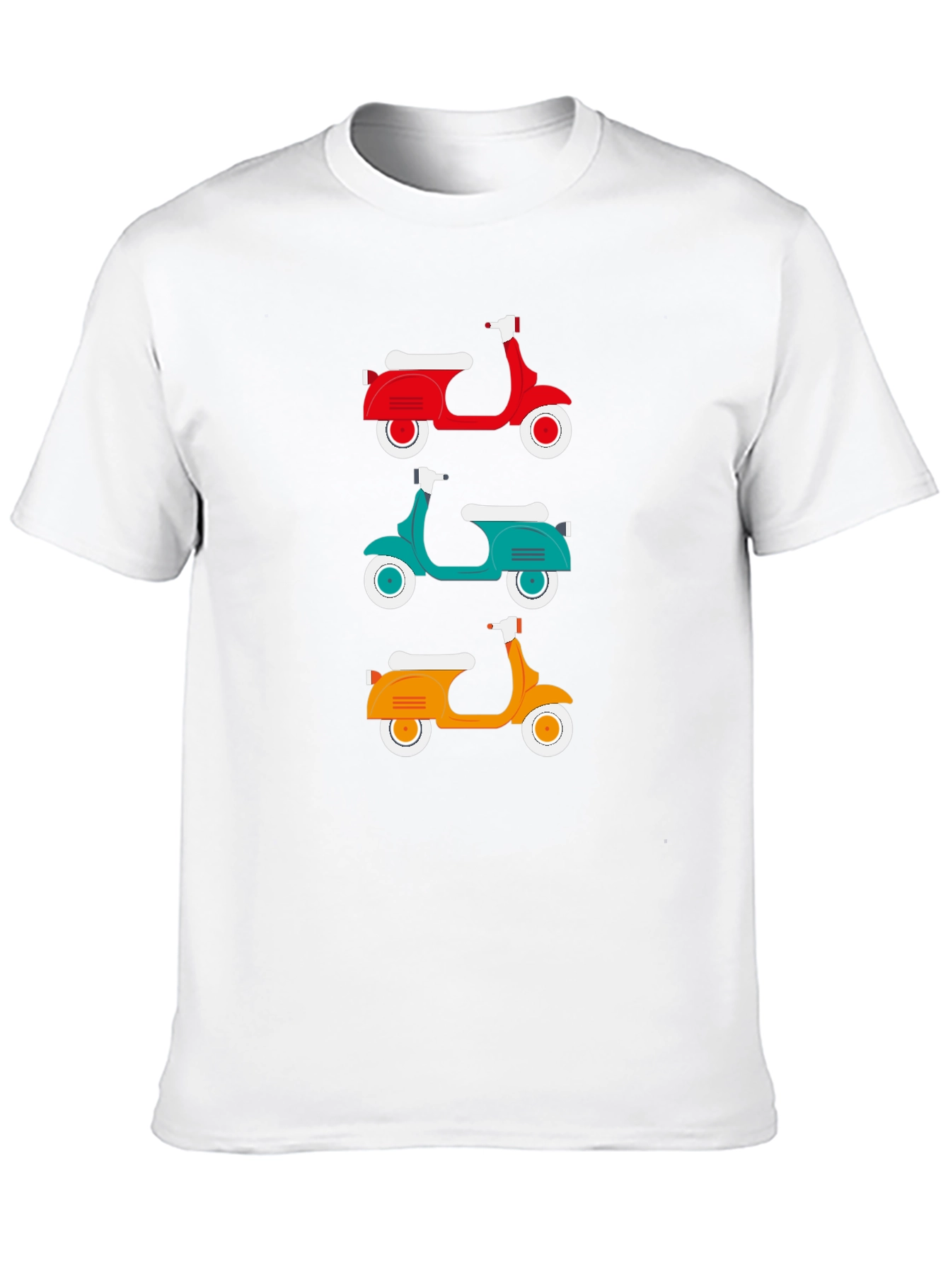 Retro Scooter T-Shirt - Classic Italian Moped Design