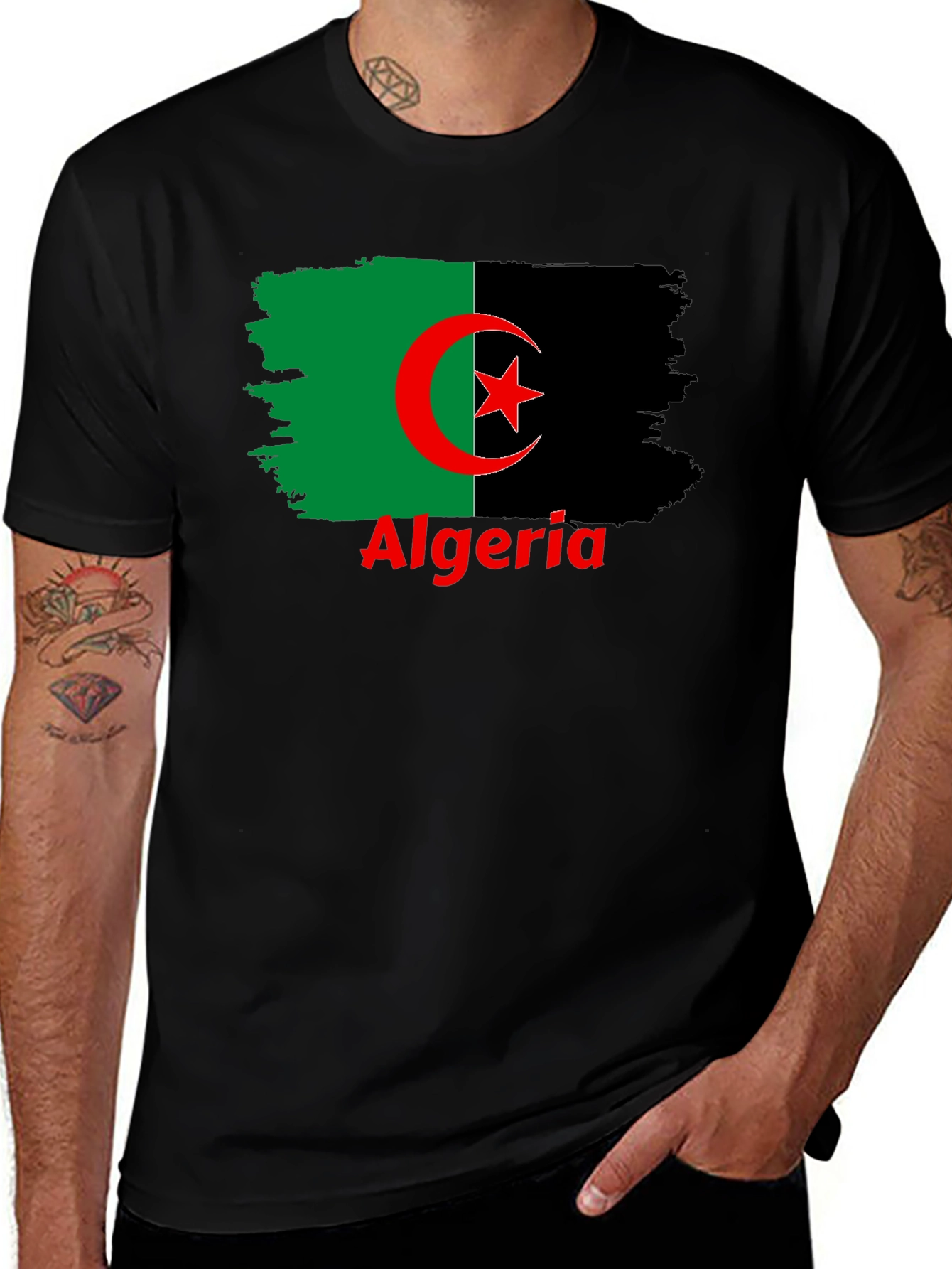 Algeria Flag Graphic T-Shirt