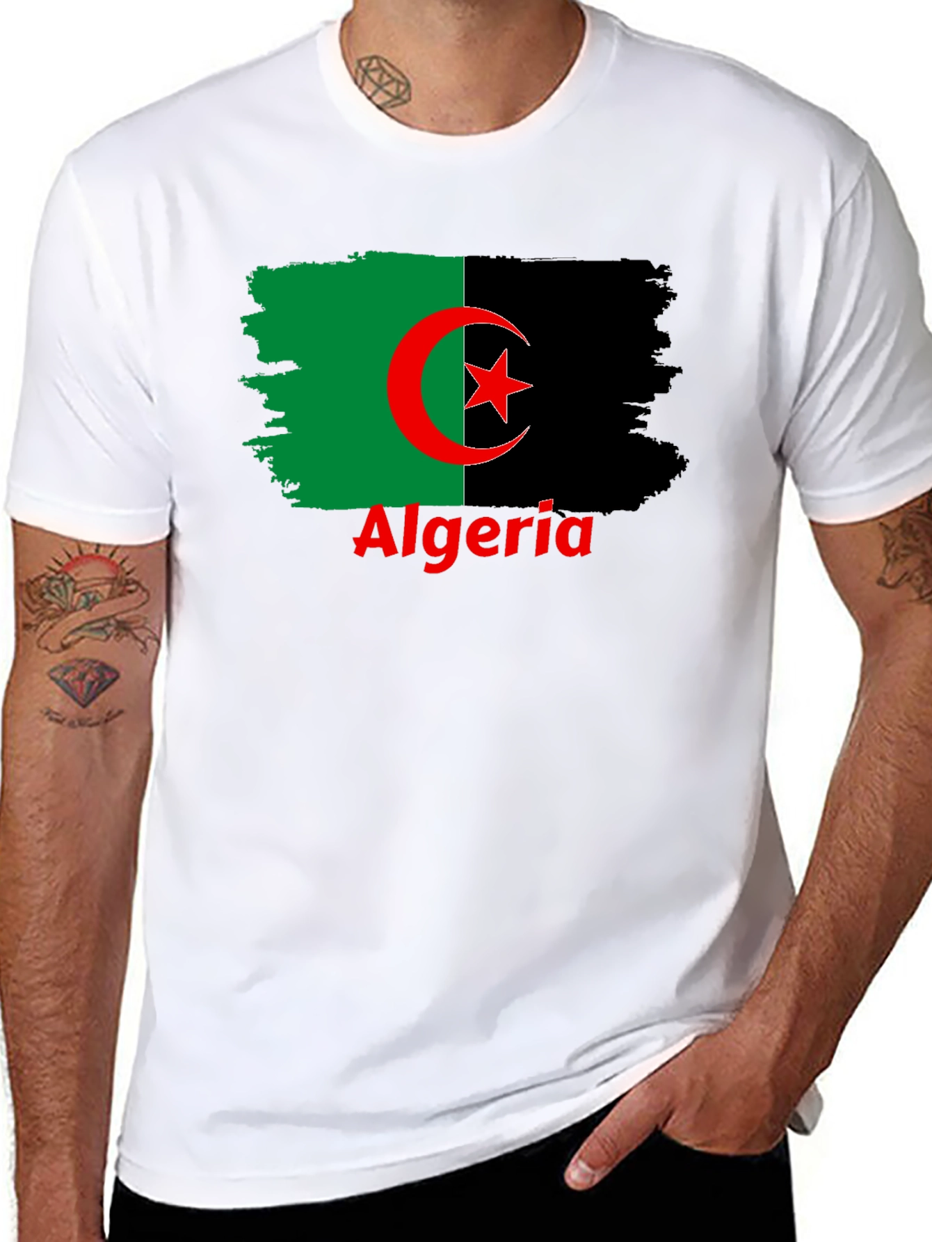 Algeria Flag Graphic T-Shirt