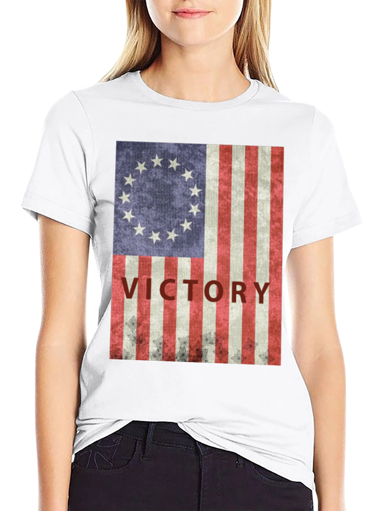 Victory Flag T-Shirt: Patriotic Americana Style