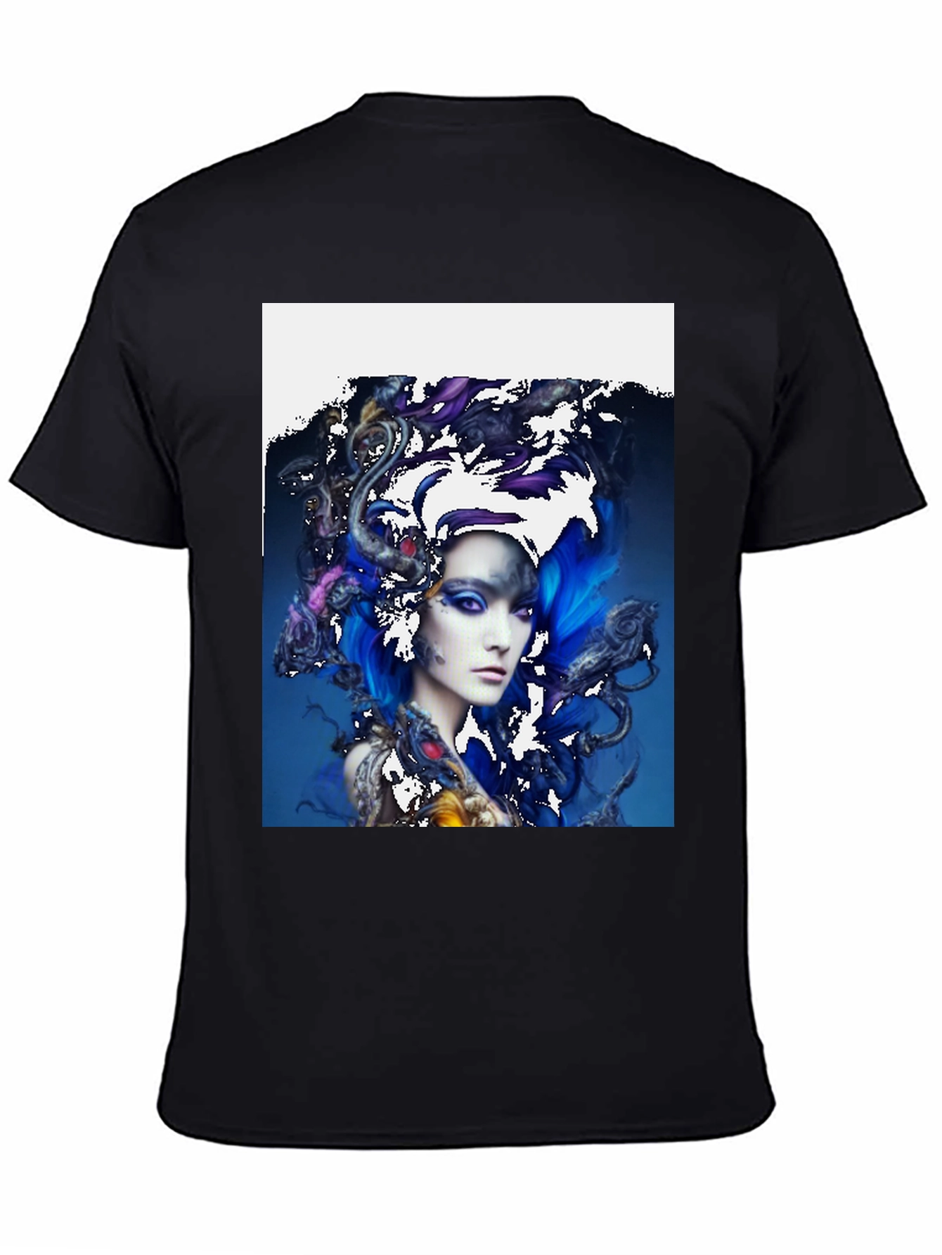 Artistic Woman Graphic T-Shirt - Unique Design Tee