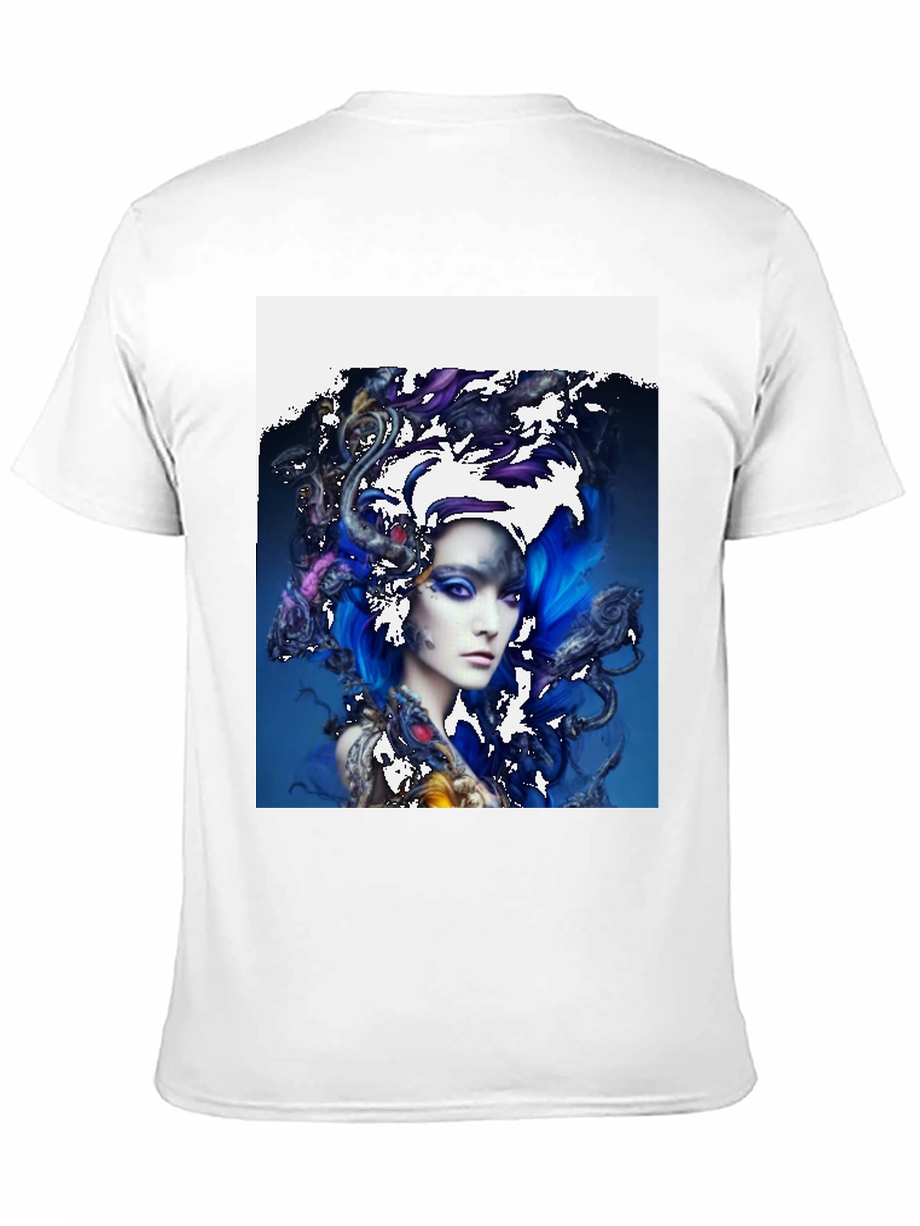 Artistic Woman Graphic T-Shirt - Unique Design Tee