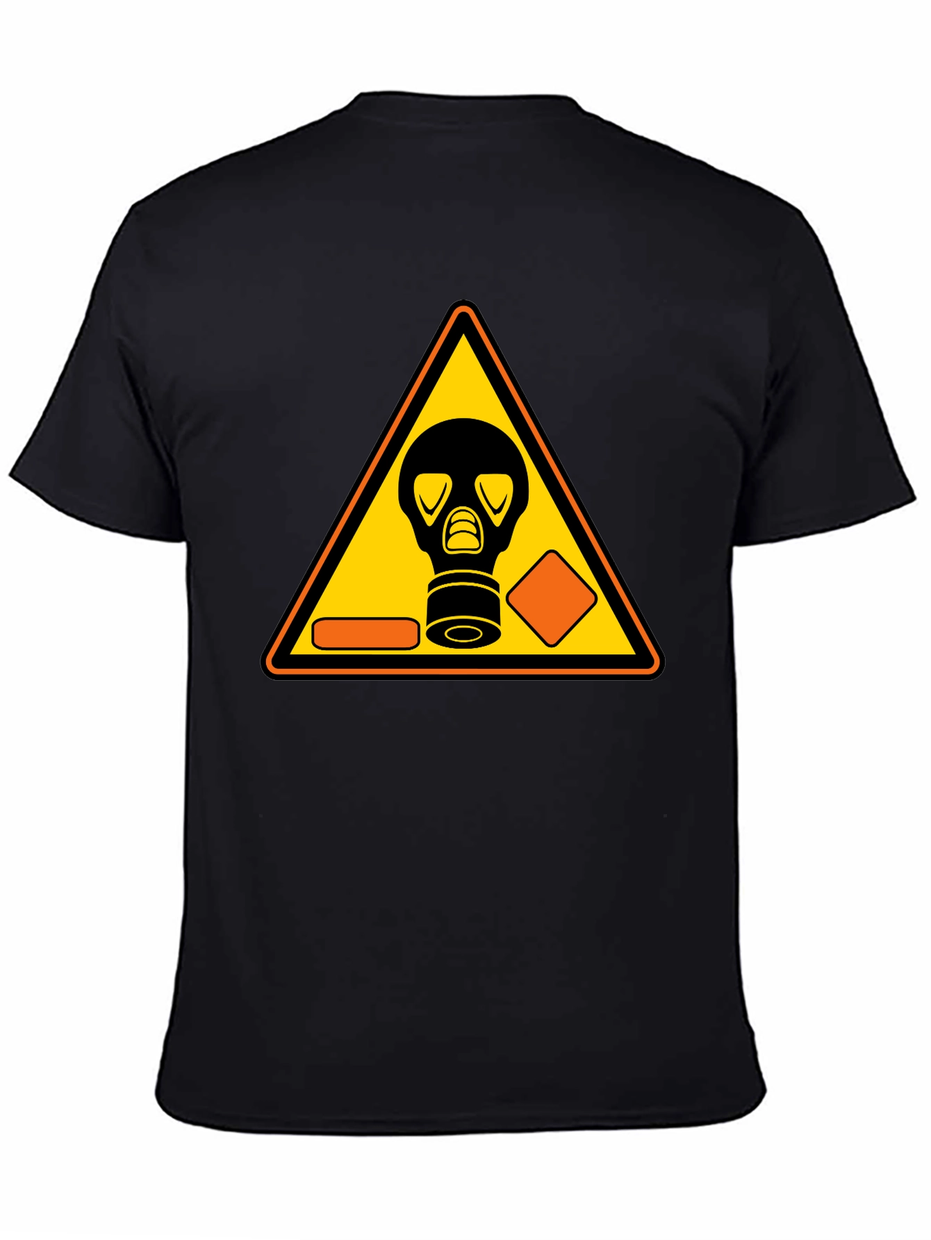Biohazard Gas Mask Graphic Black T-Shirt