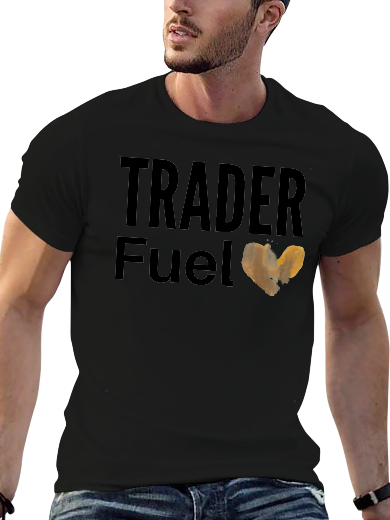 Trader Fuel T-Shirt - Black Cotton Tee