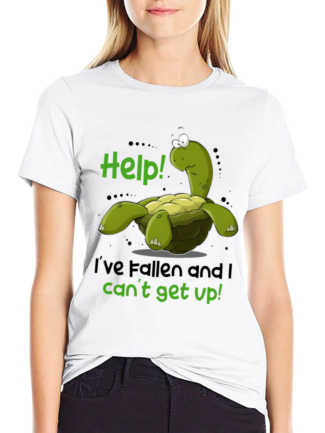 Funny Turtle T-Shirt - Help Ive Fallen!