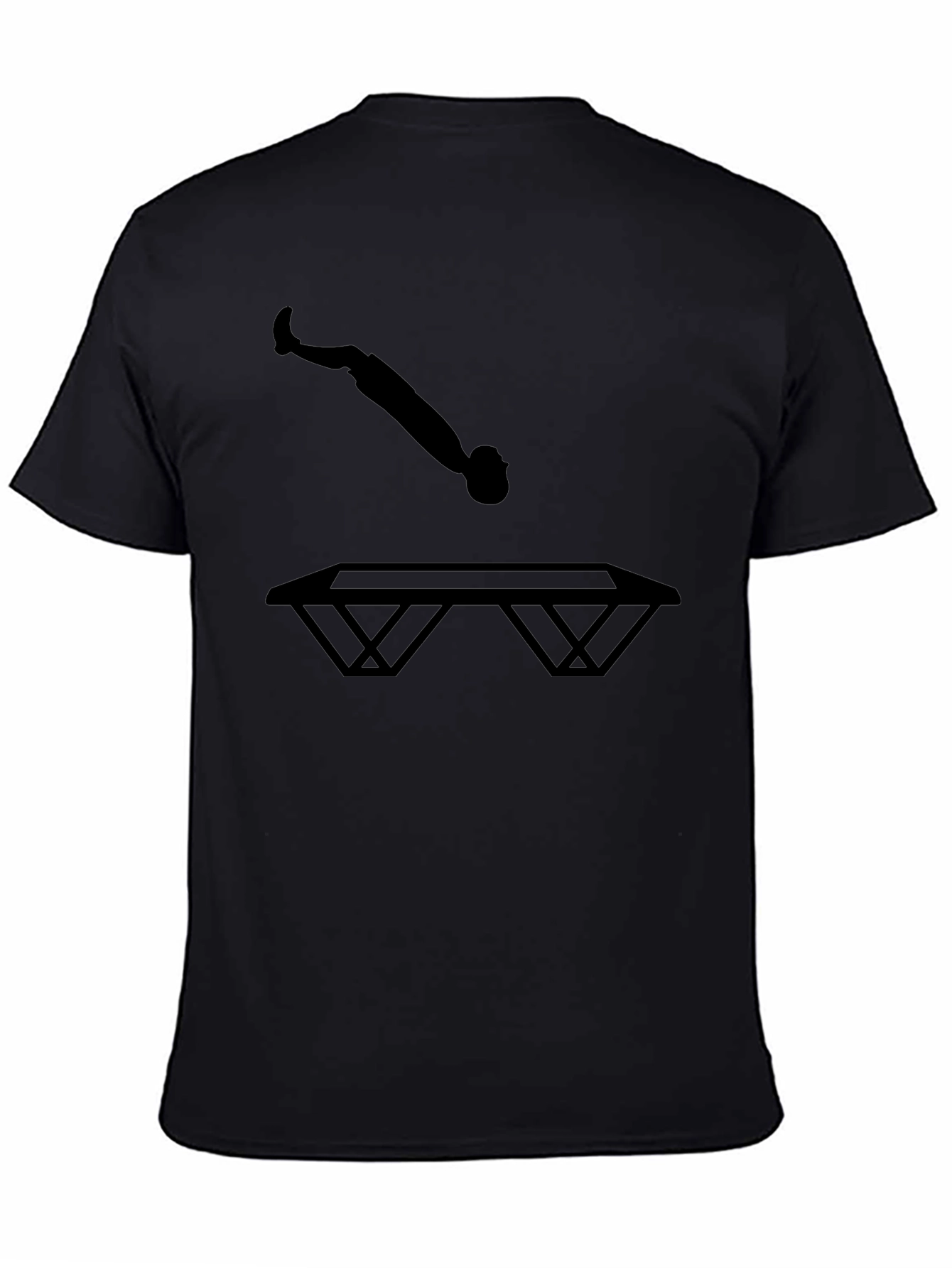 Trampoline Silhouette Black T-Shirt