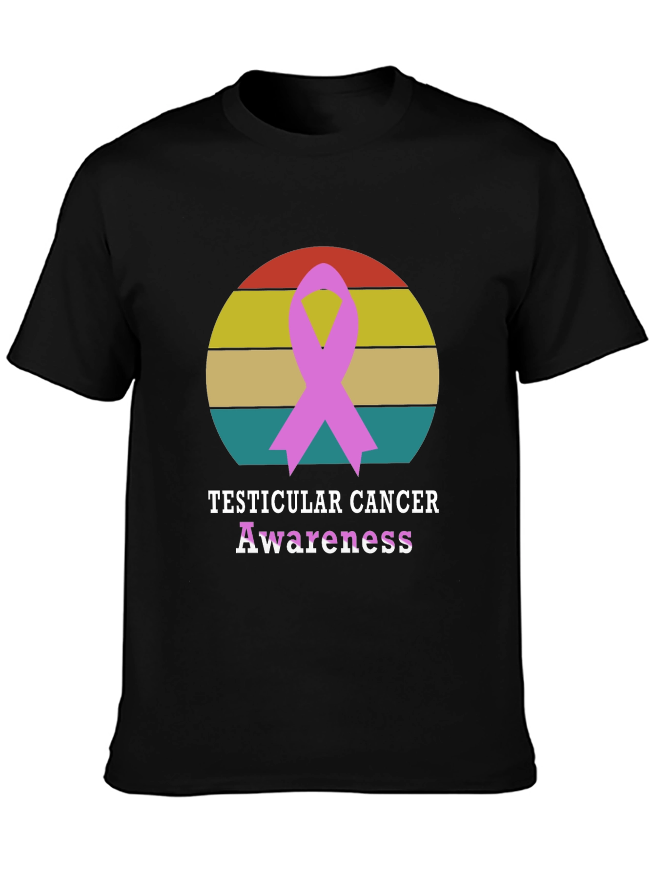 Testicular Cancer Awareness Ribbon T-Shirt