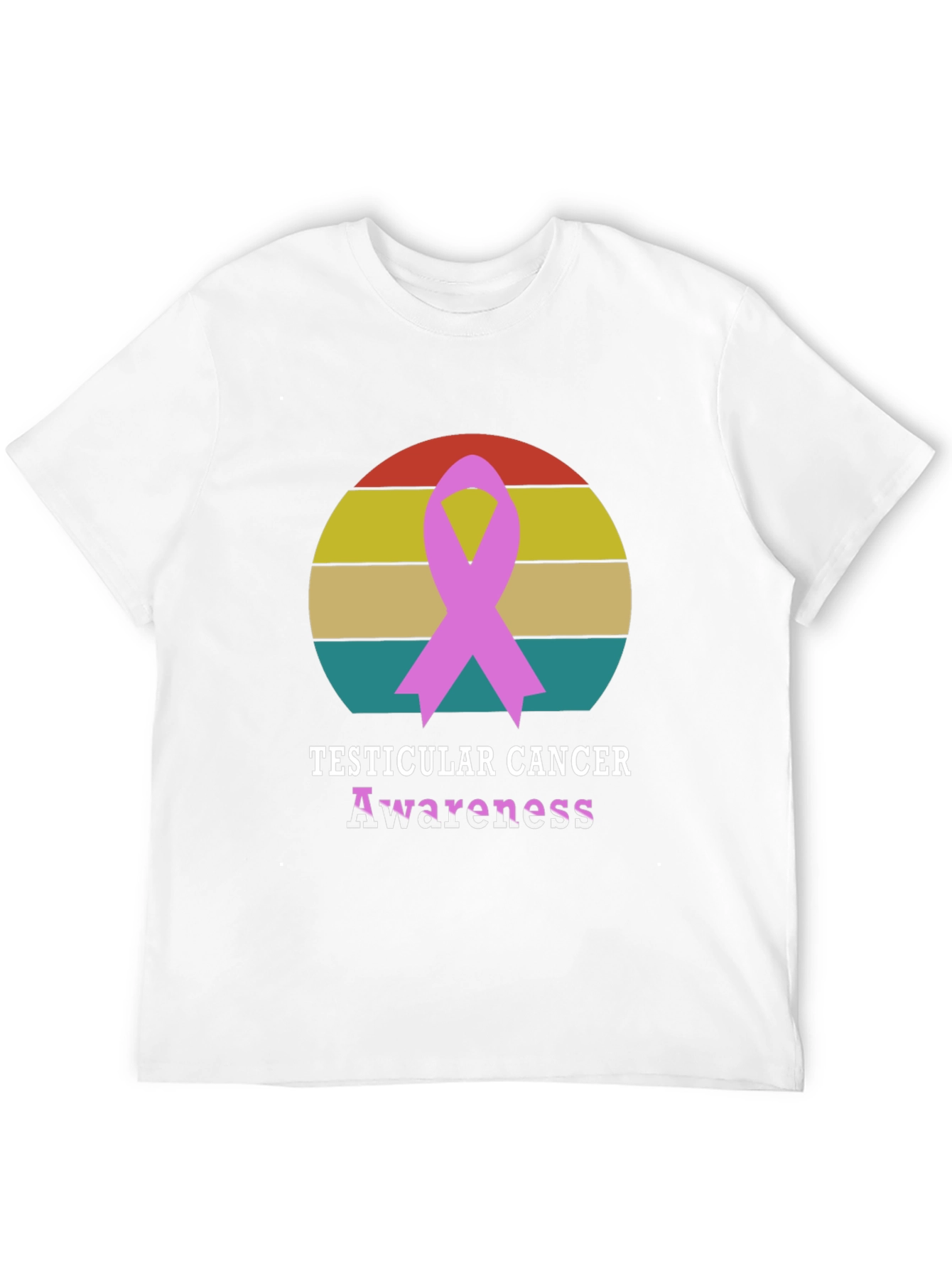 Testicular Cancer Awareness Ribbon T-Shirt