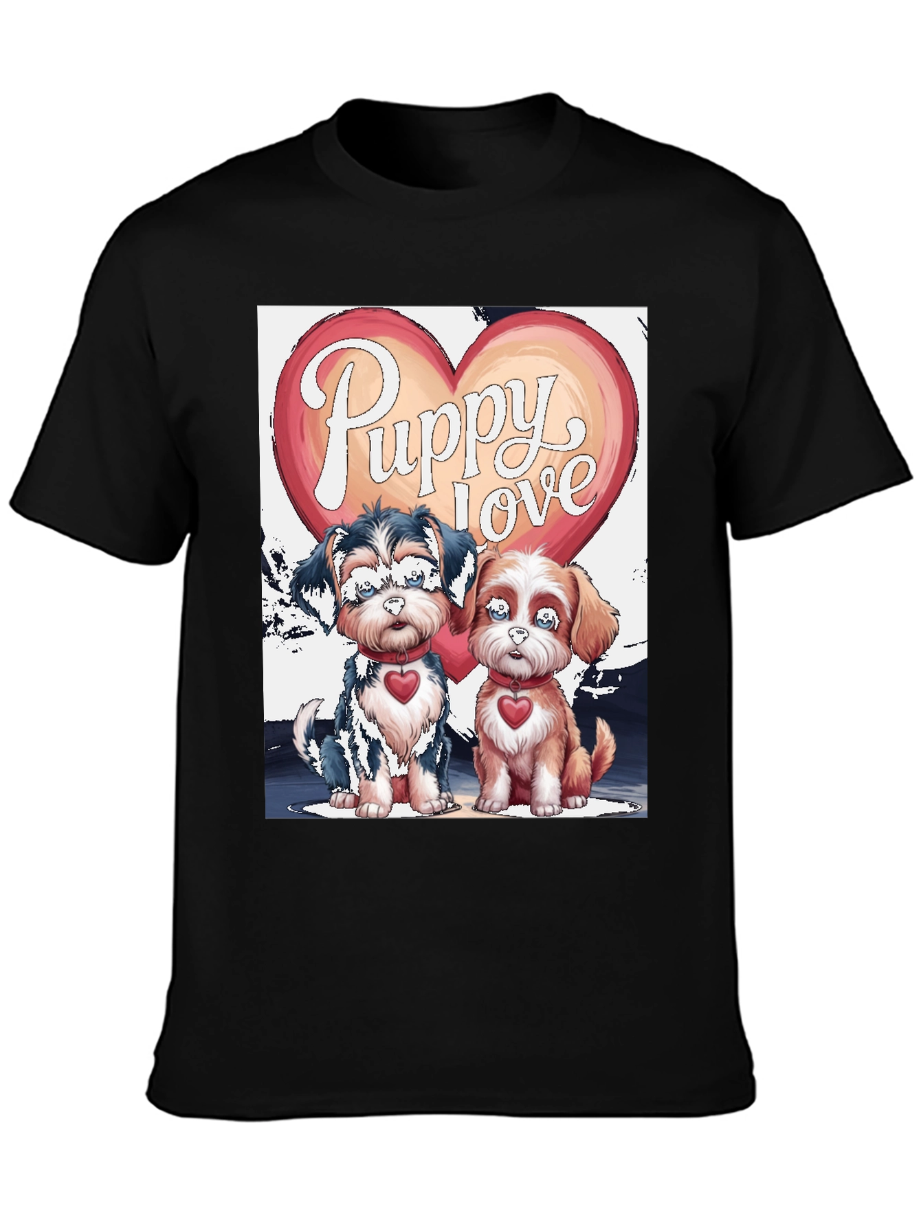 Puppy Love Valentines Day Graphic Tee