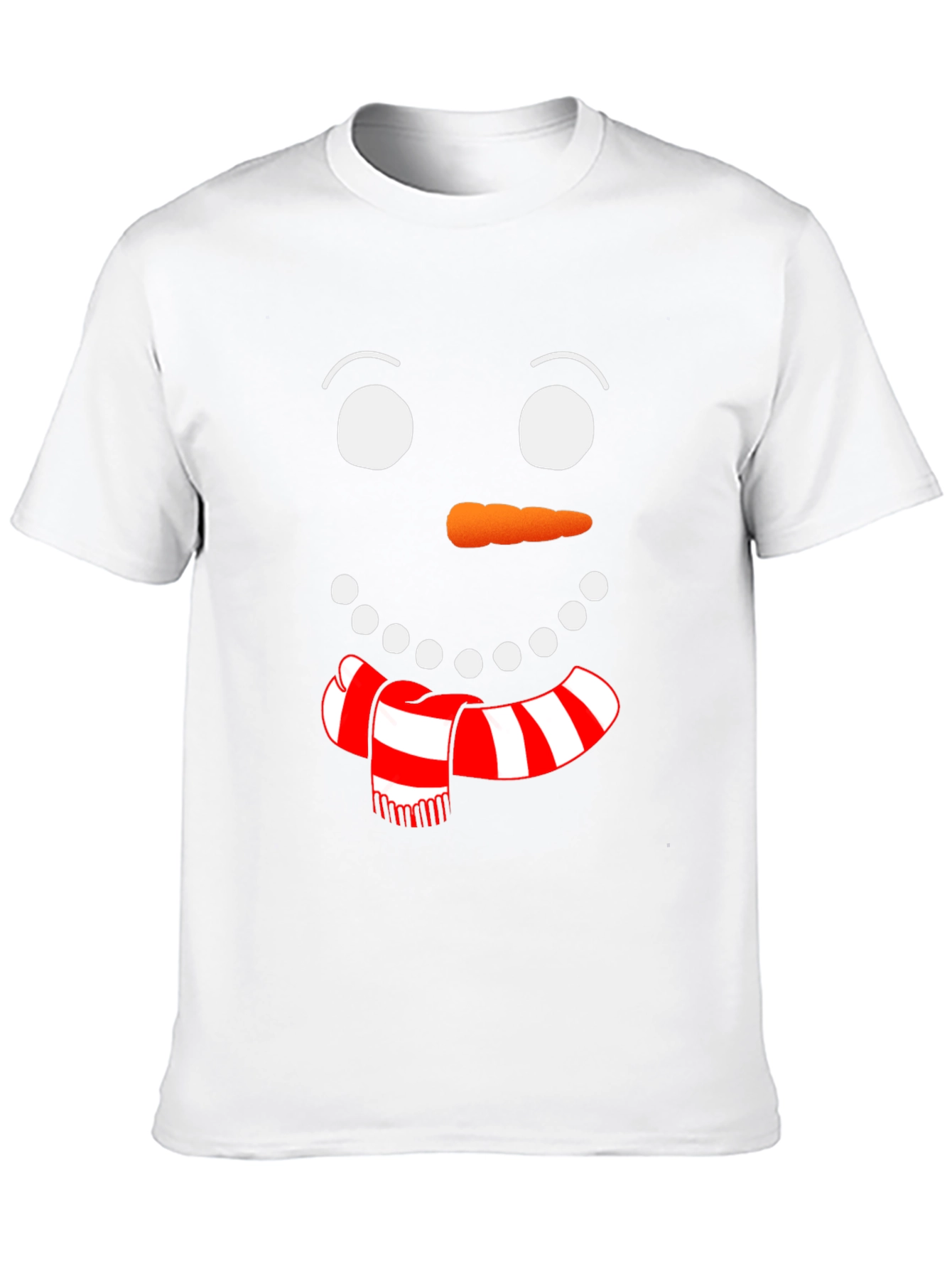 Festive Snowman Face Graphic Tee