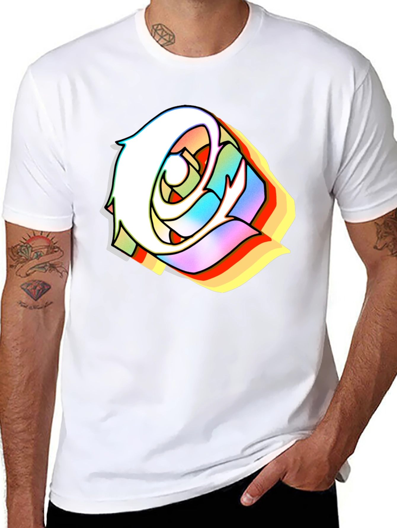 Edgy Rose Black T-Shirt - Stylish Urban Streetwear