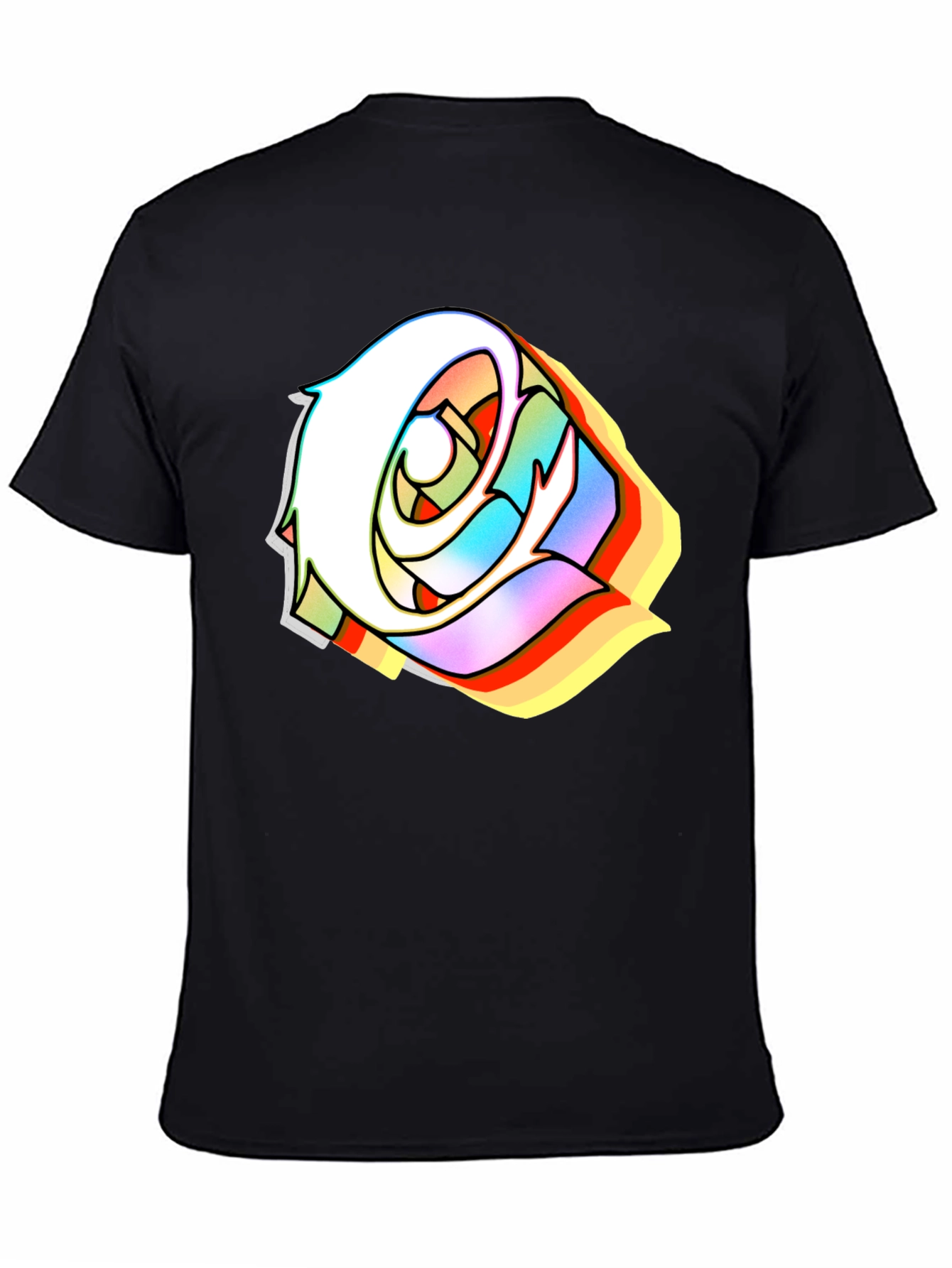 Edgy Rose Black T-Shirt - Stylish Urban Streetwear