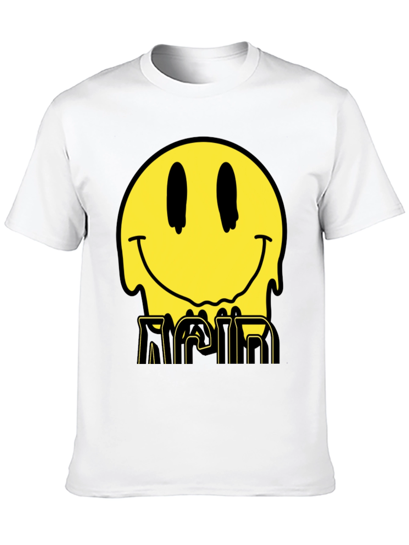 Acid Smiley Face Graphic Tee